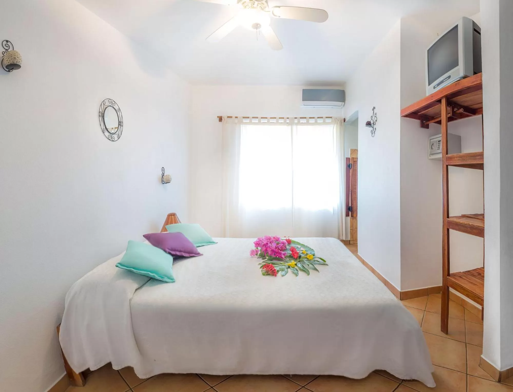 Bed in Hotel Laguna del Cocodrilo