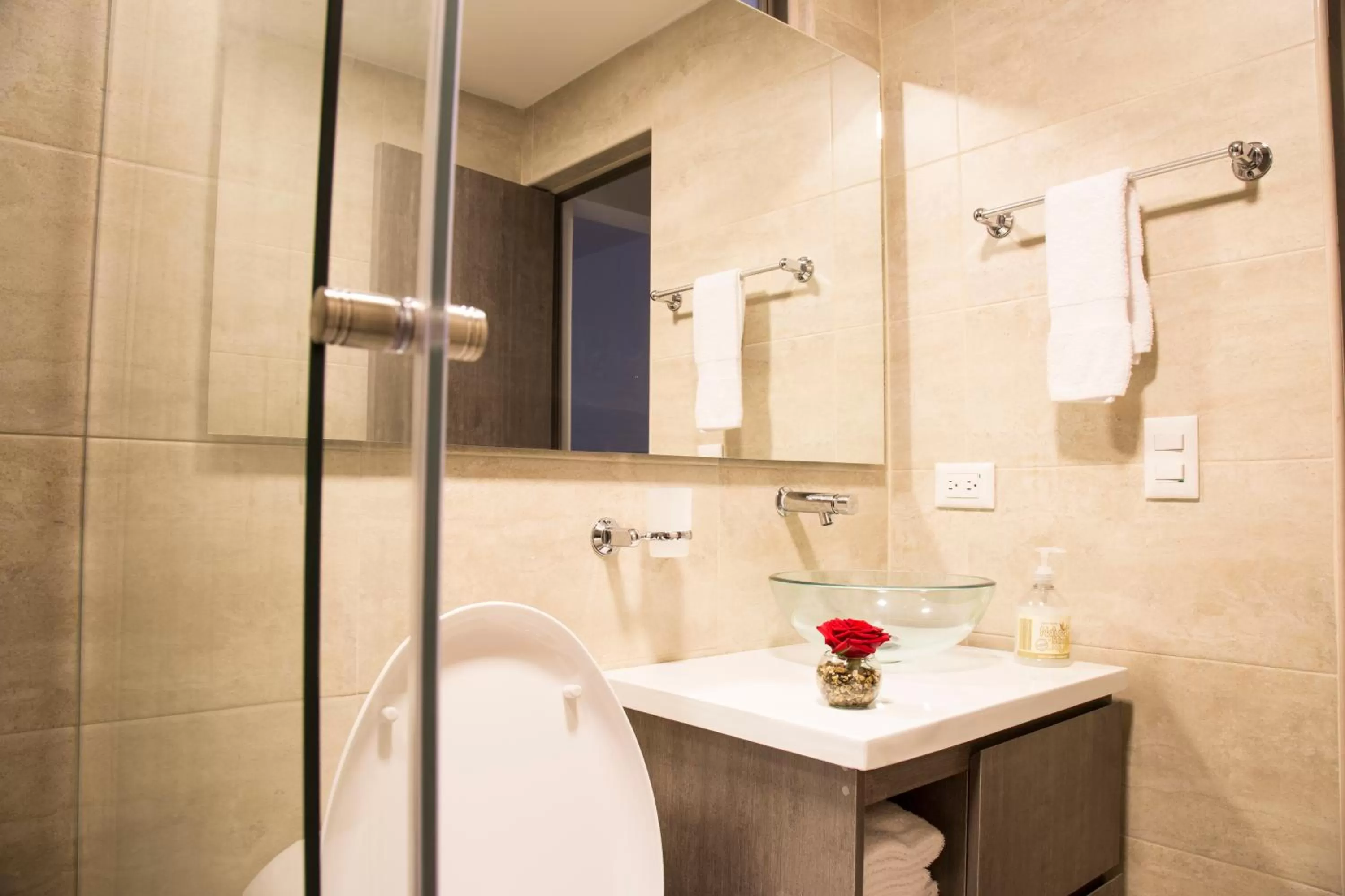 Bathroom in Agora Suites Self-Service Boutique Hotel