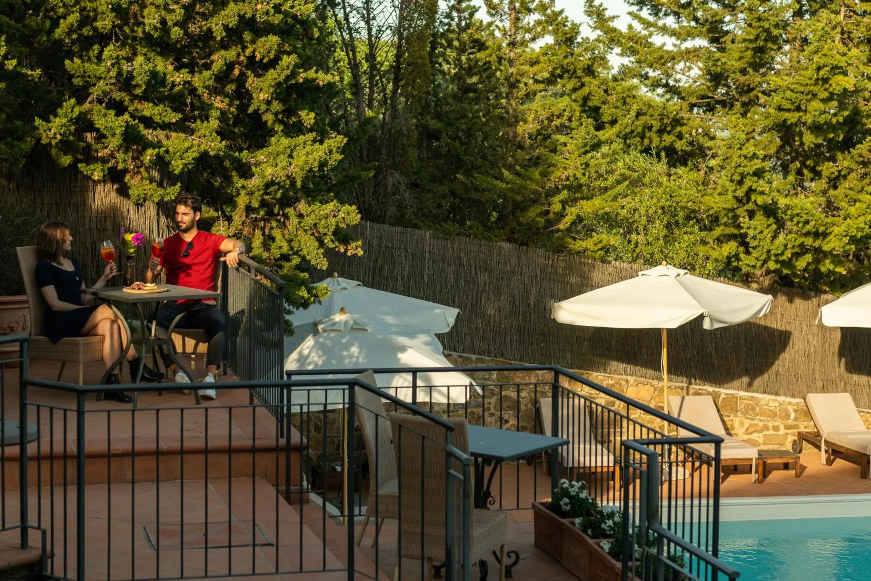 Pool view in Si Montalcino Hotel