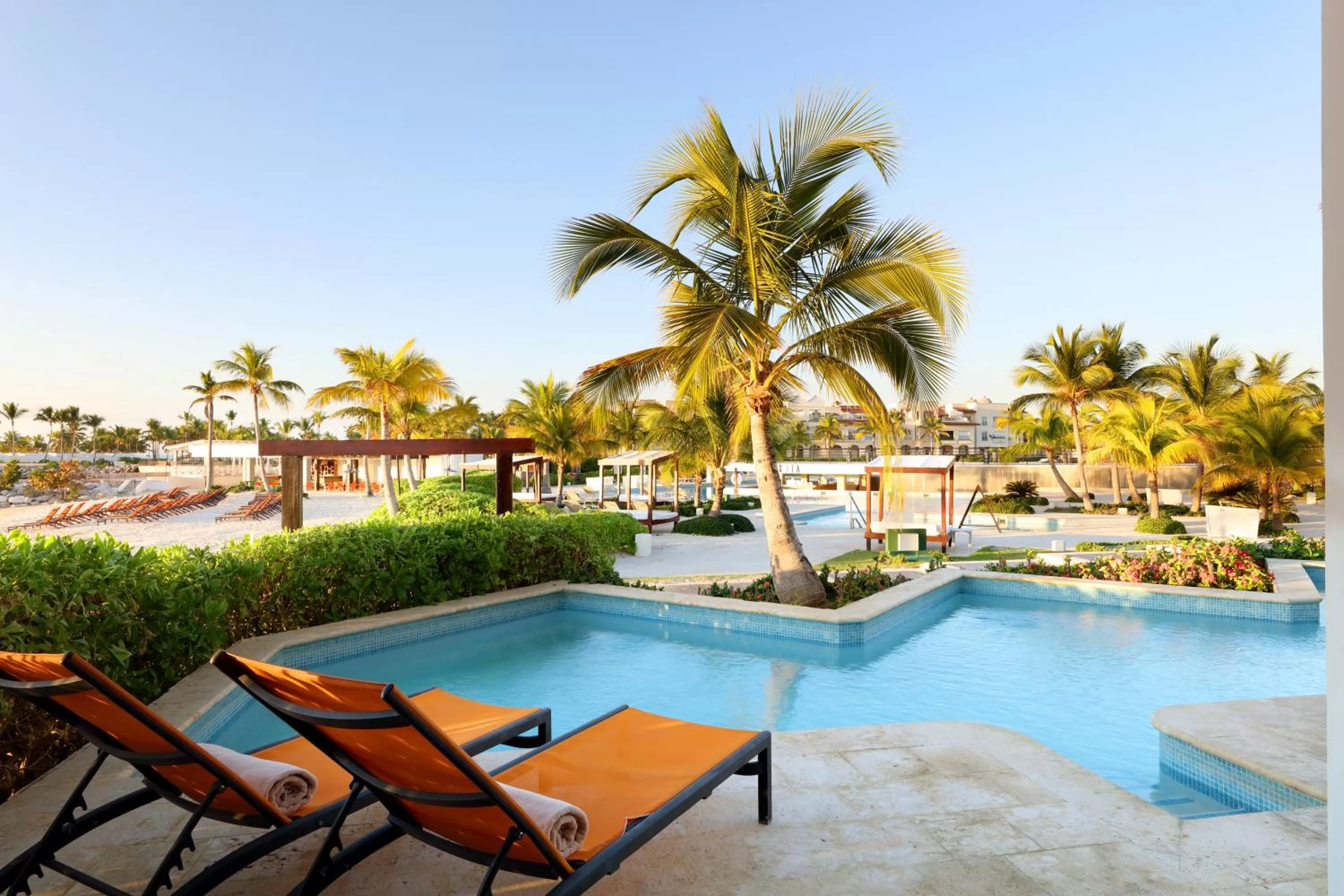 Pool view in TRS Cap Cana Waterfront & Marina Hotel - Adults Only - All Inclusive