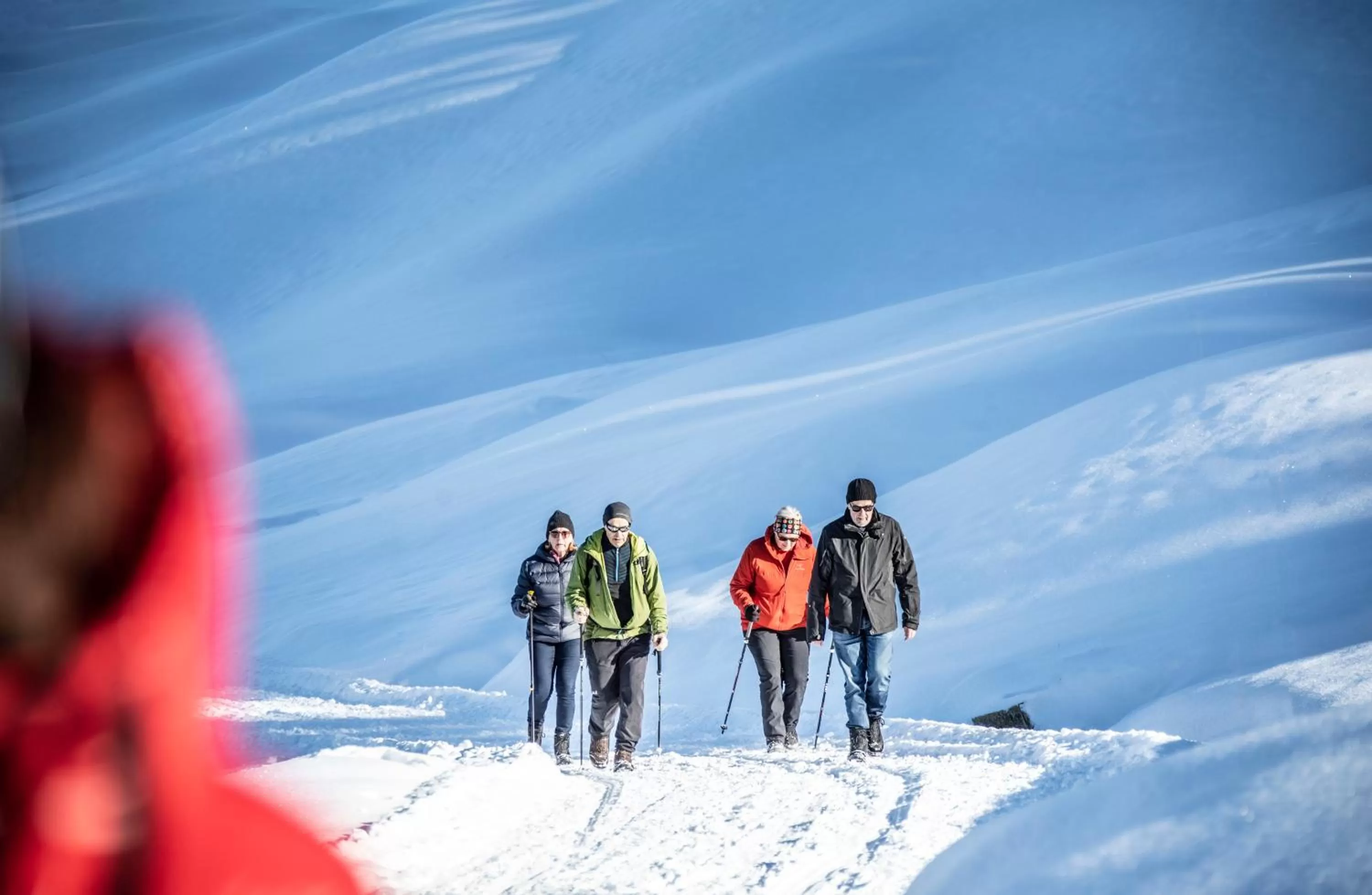 Hiking, Winter in s´Amagmach