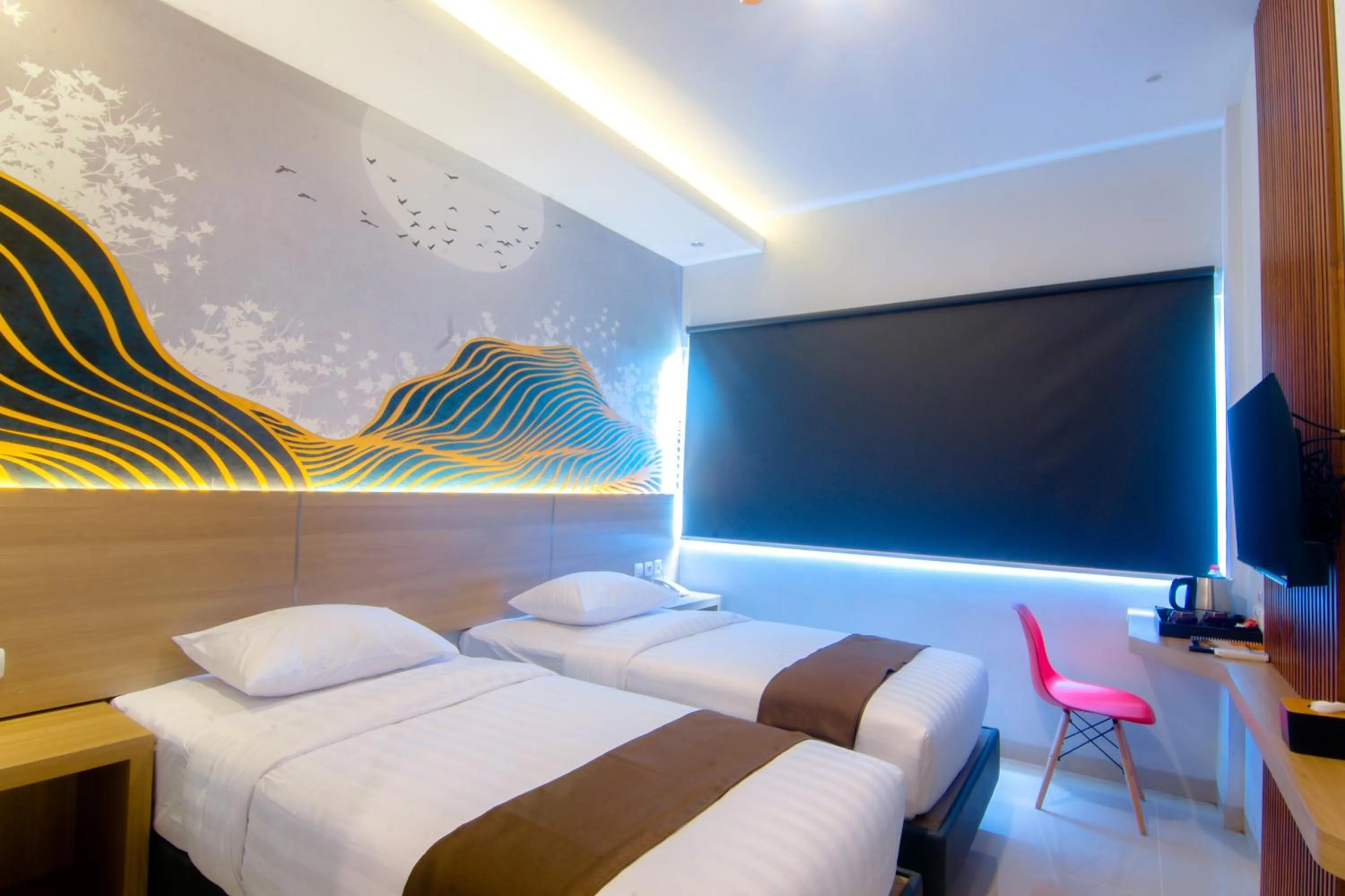 Bedroom, Bed in Front One Hotel Purwodadi