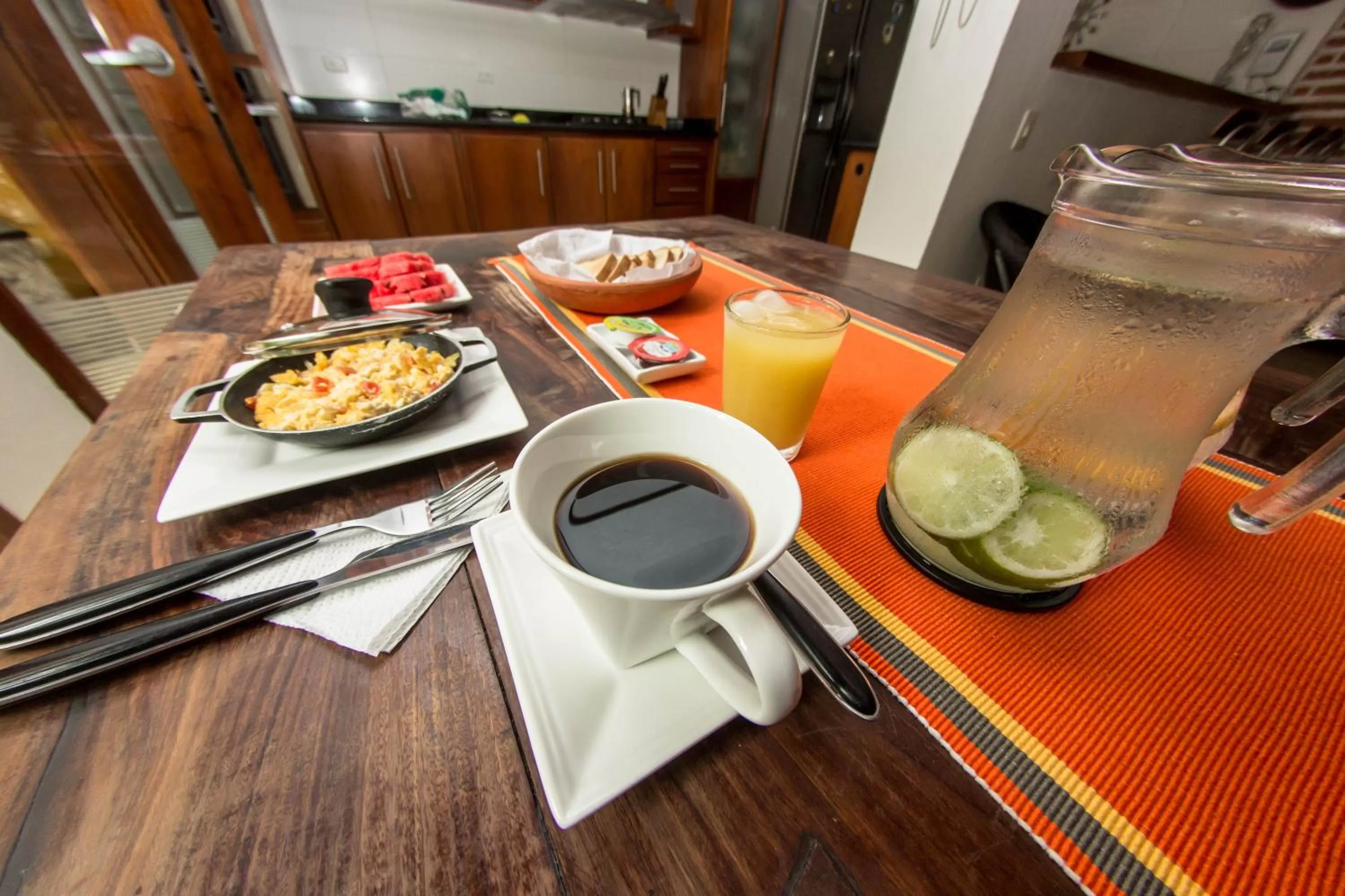Continental breakfast in Hotel Casa Gloria Boutique