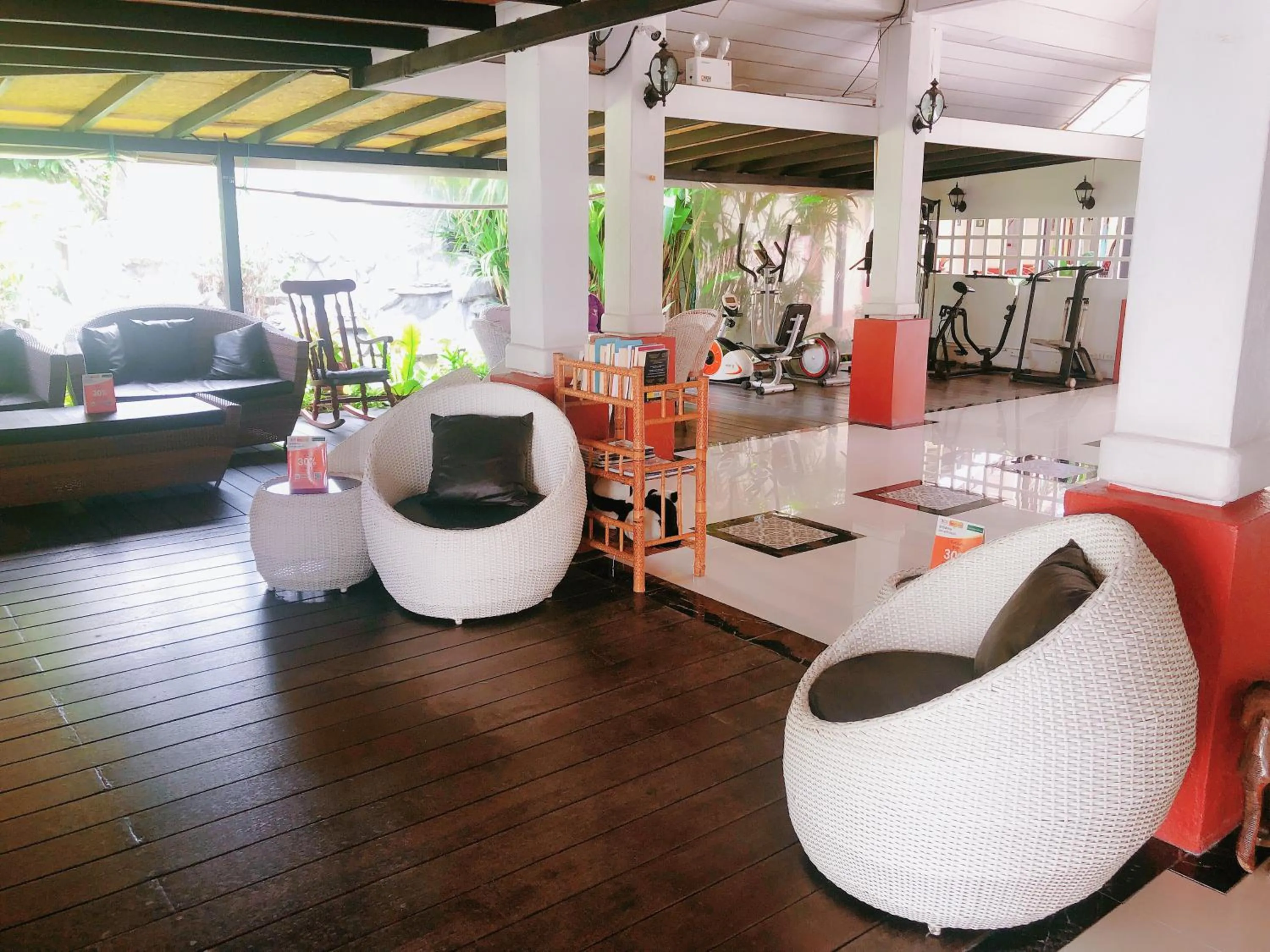 Seating area in Karinthip Village