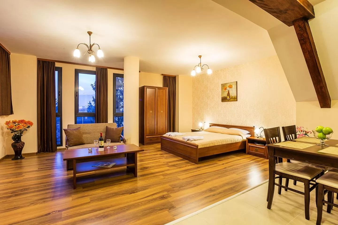 Dining area, Room Photo in Apart Hotel Rosen