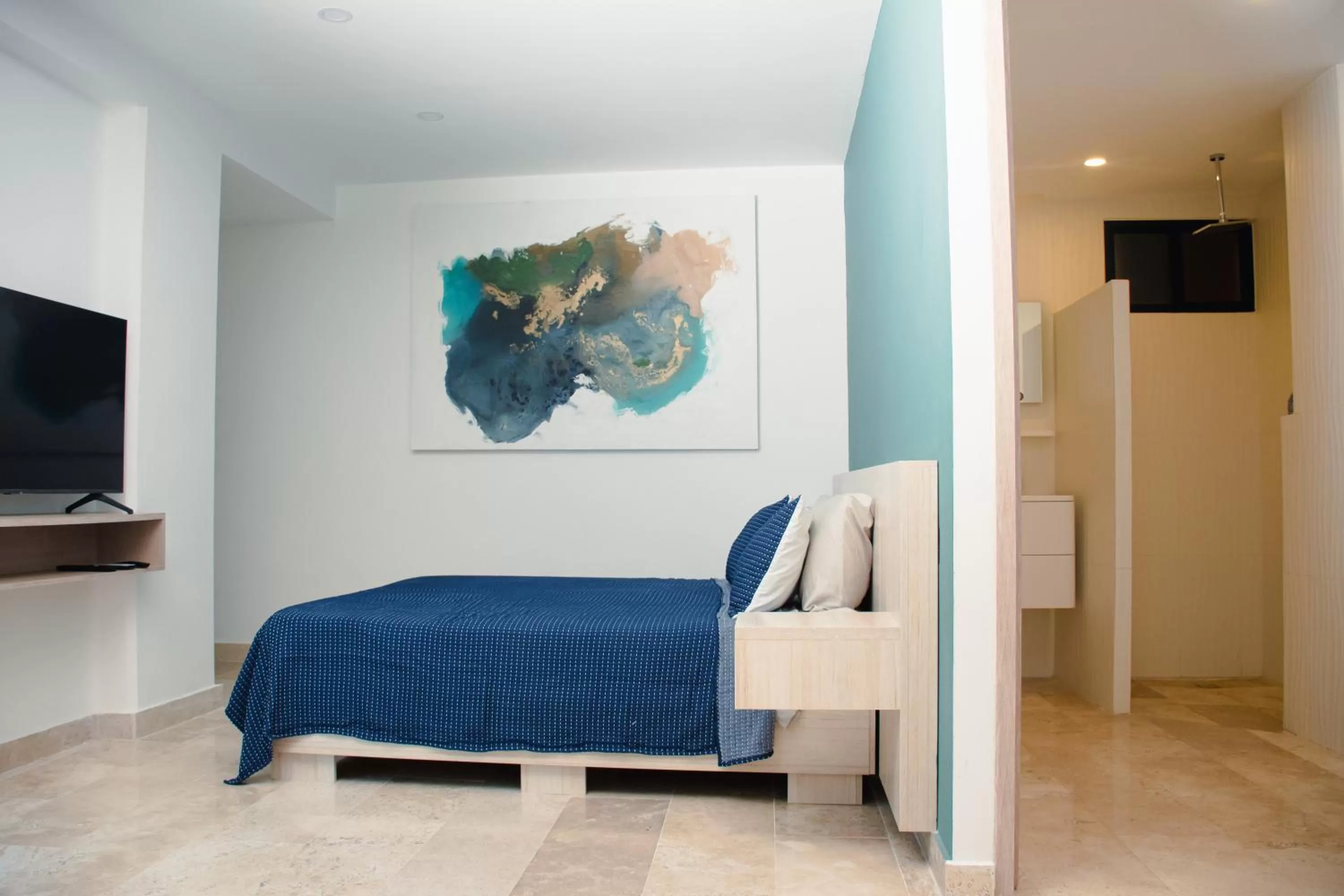 Bed, Seating Area in Torre Diez