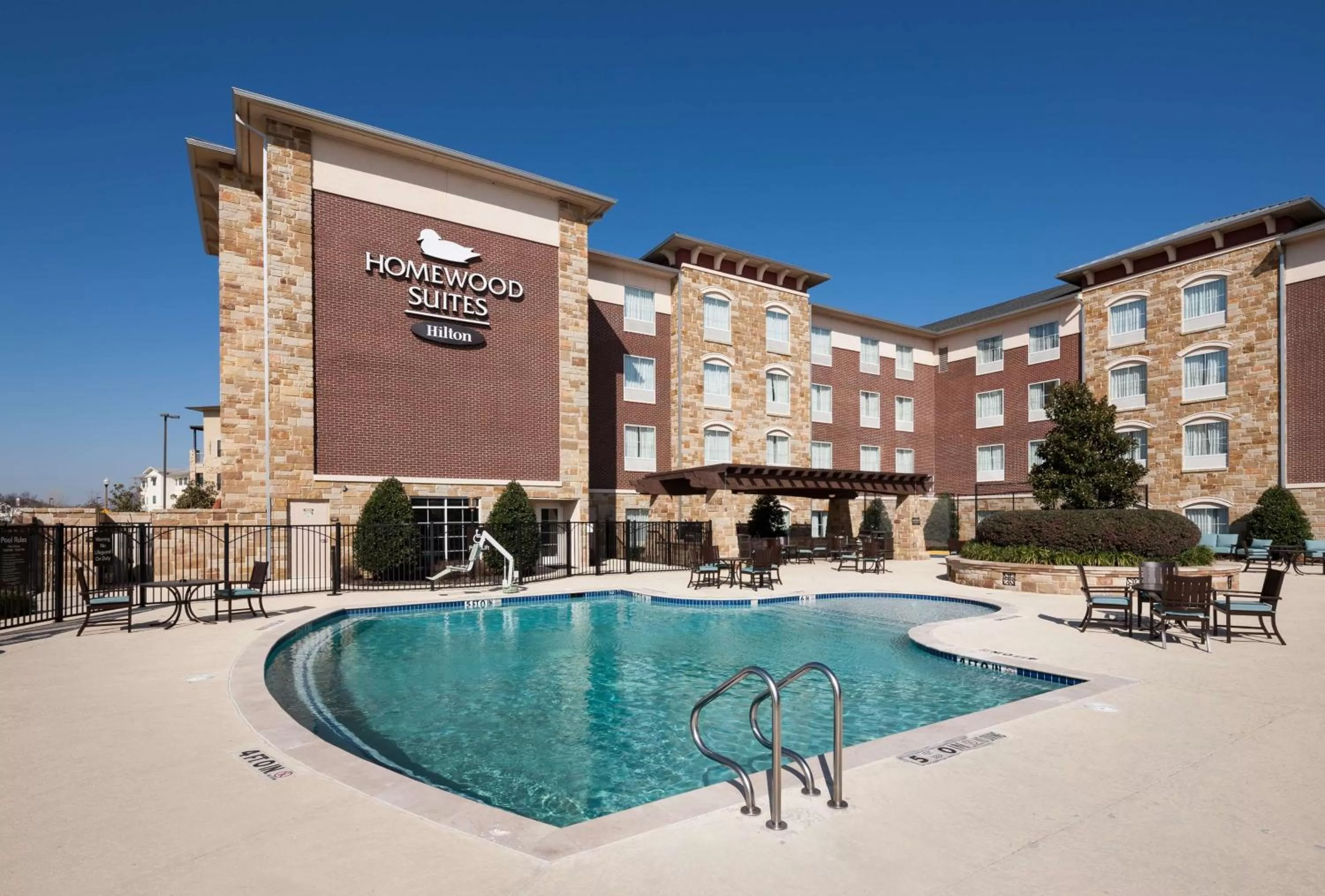 Pool view in Homewood Suites by Hilton Denton