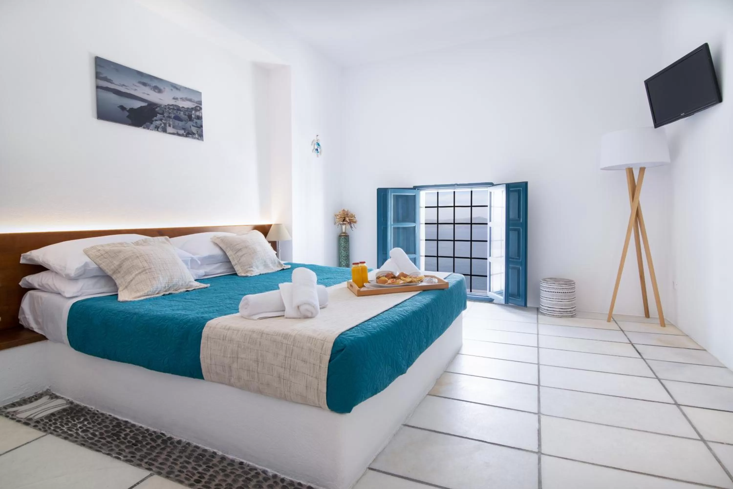 Bed in DELION VIEW HOTEL