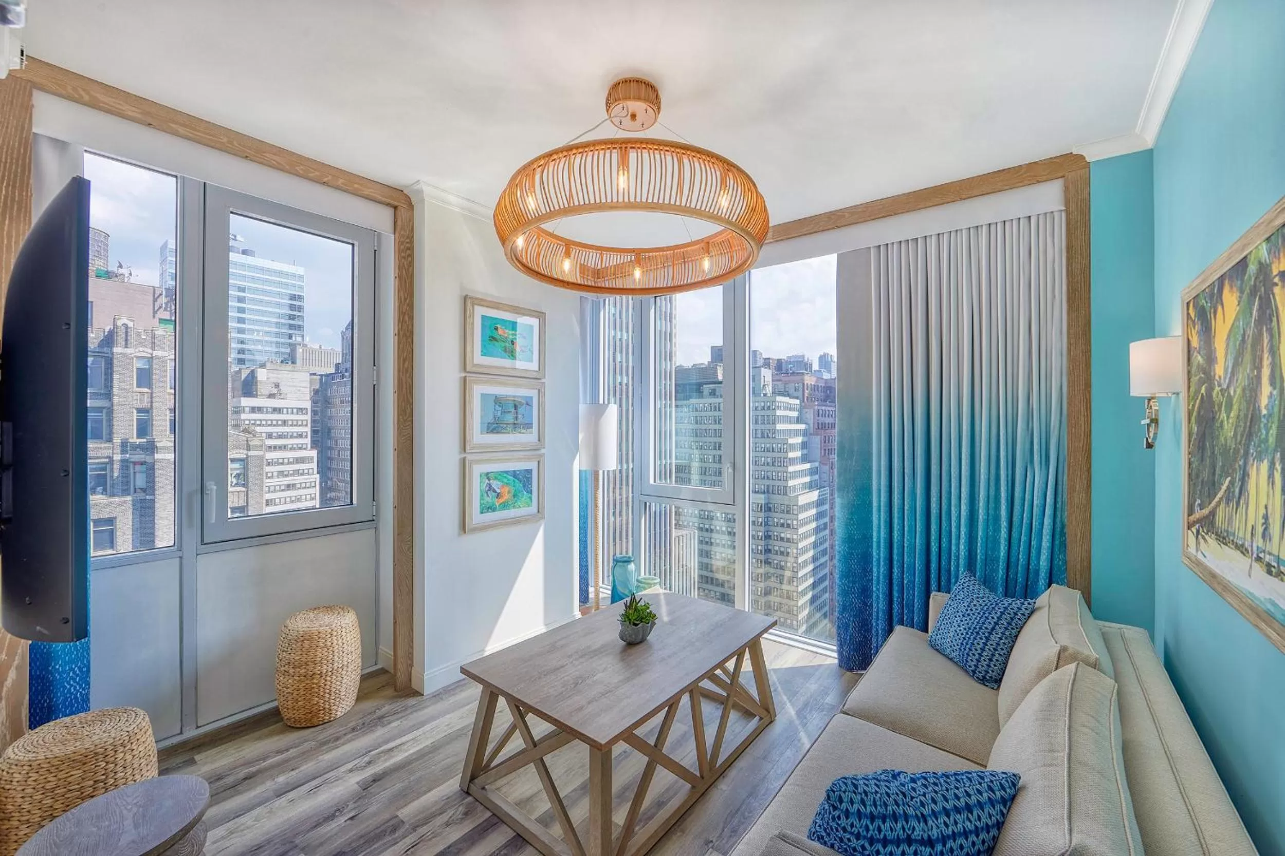 Living room in Margaritaville Resort Times Square