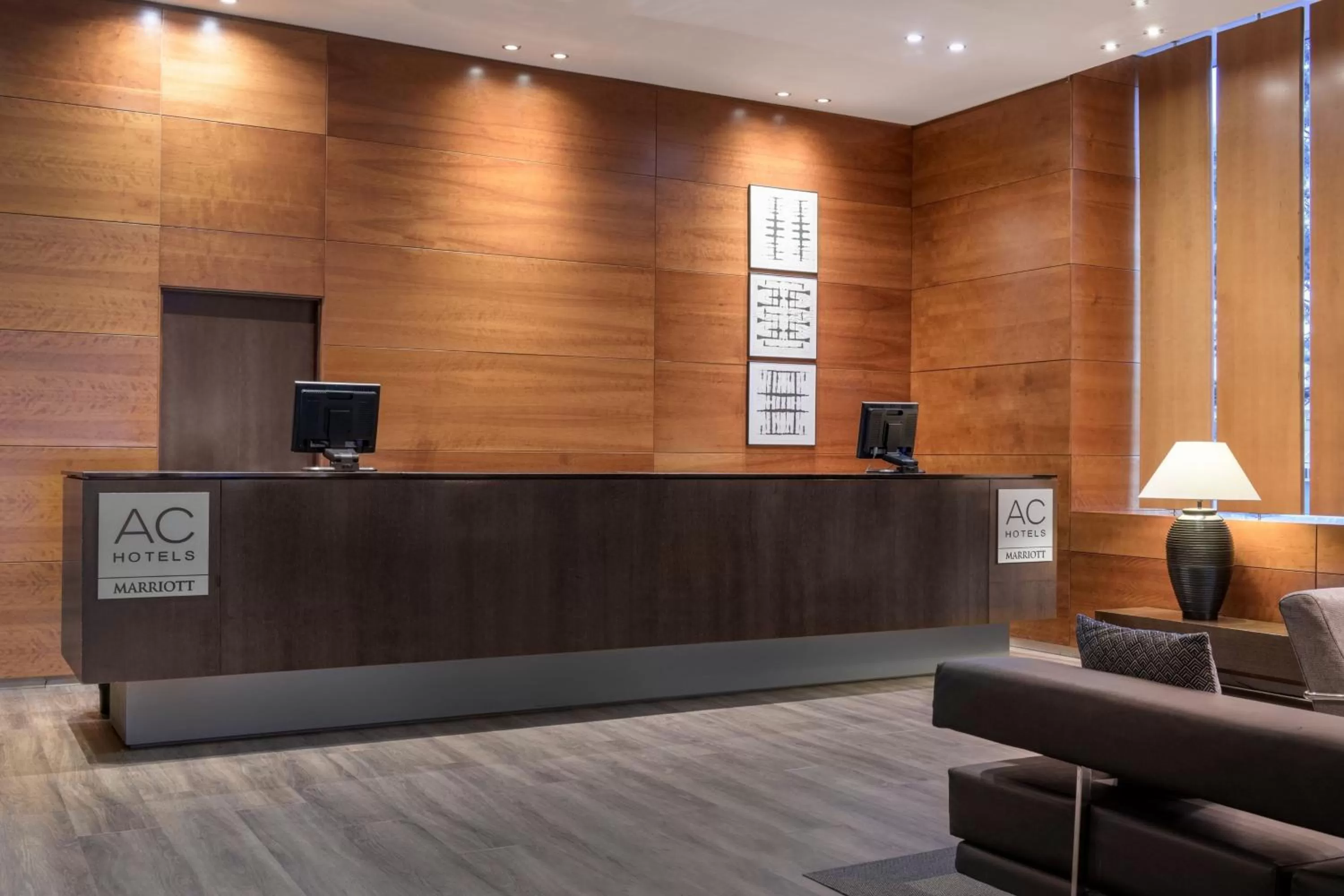 Lobby or reception in AC Hotel Guadalajara by Marriott, Spain