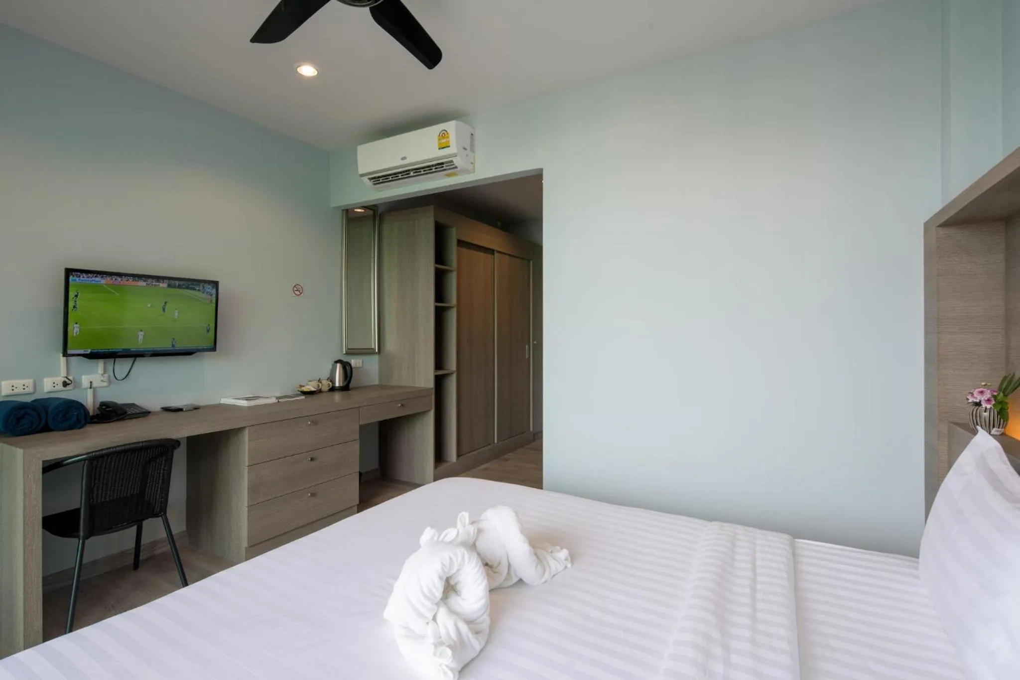 TV and multimedia, Bed in Peace Blue Naiharn Naturist Resort Phuket SHA Extra Plus