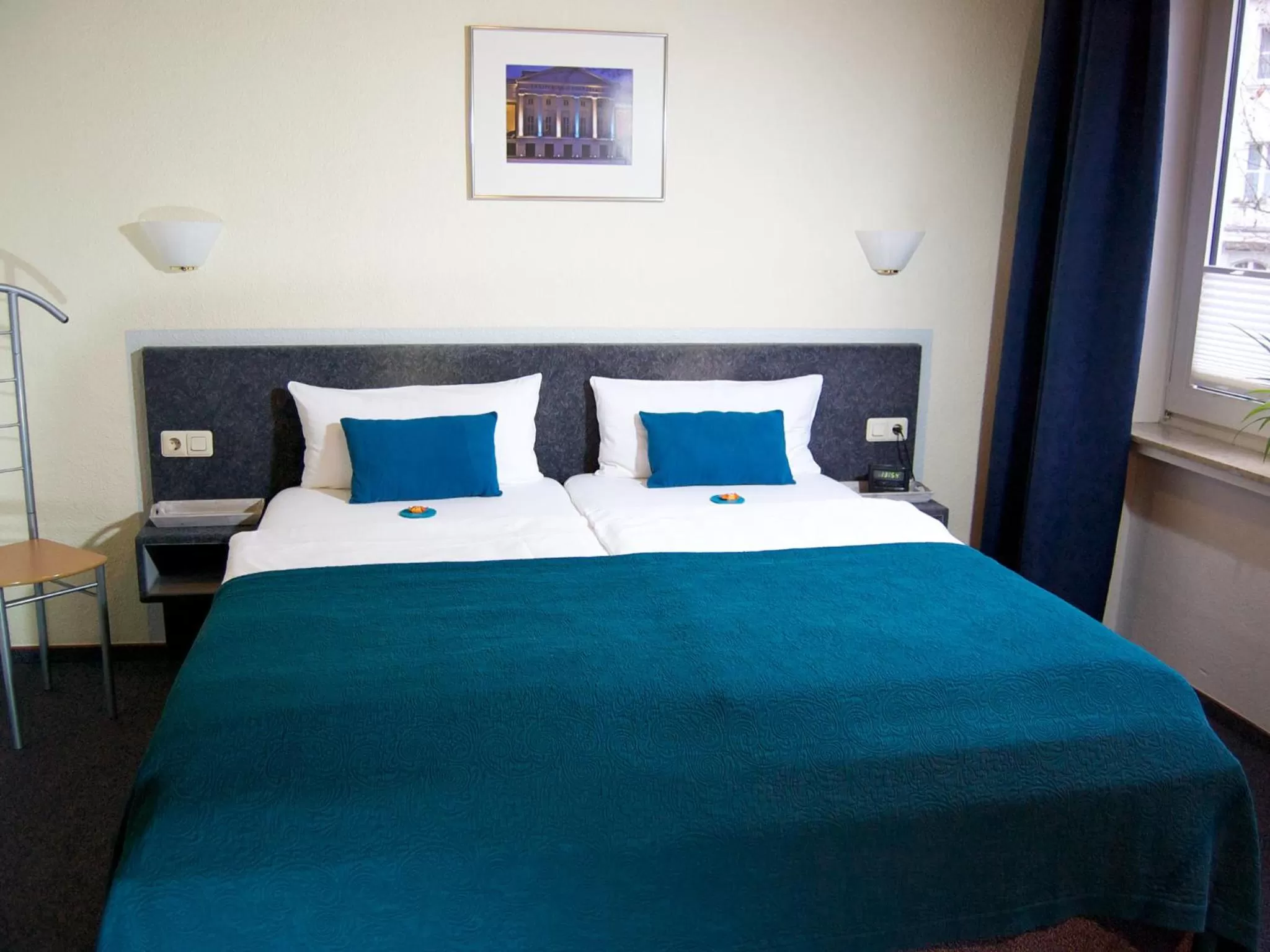 Bed in Hotel Am Hillmannplatz Nr.1