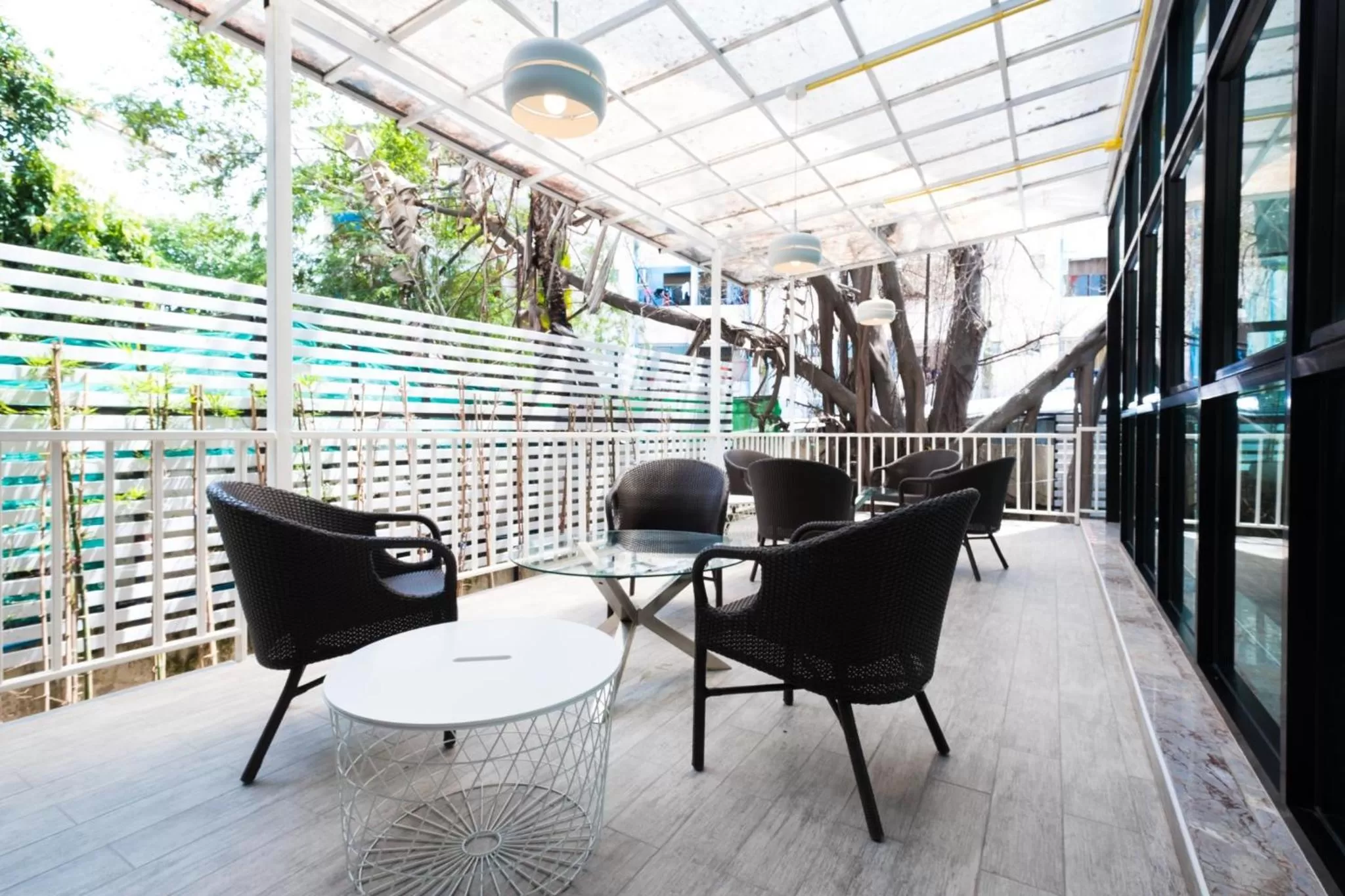 Patio in P Plus Hotel