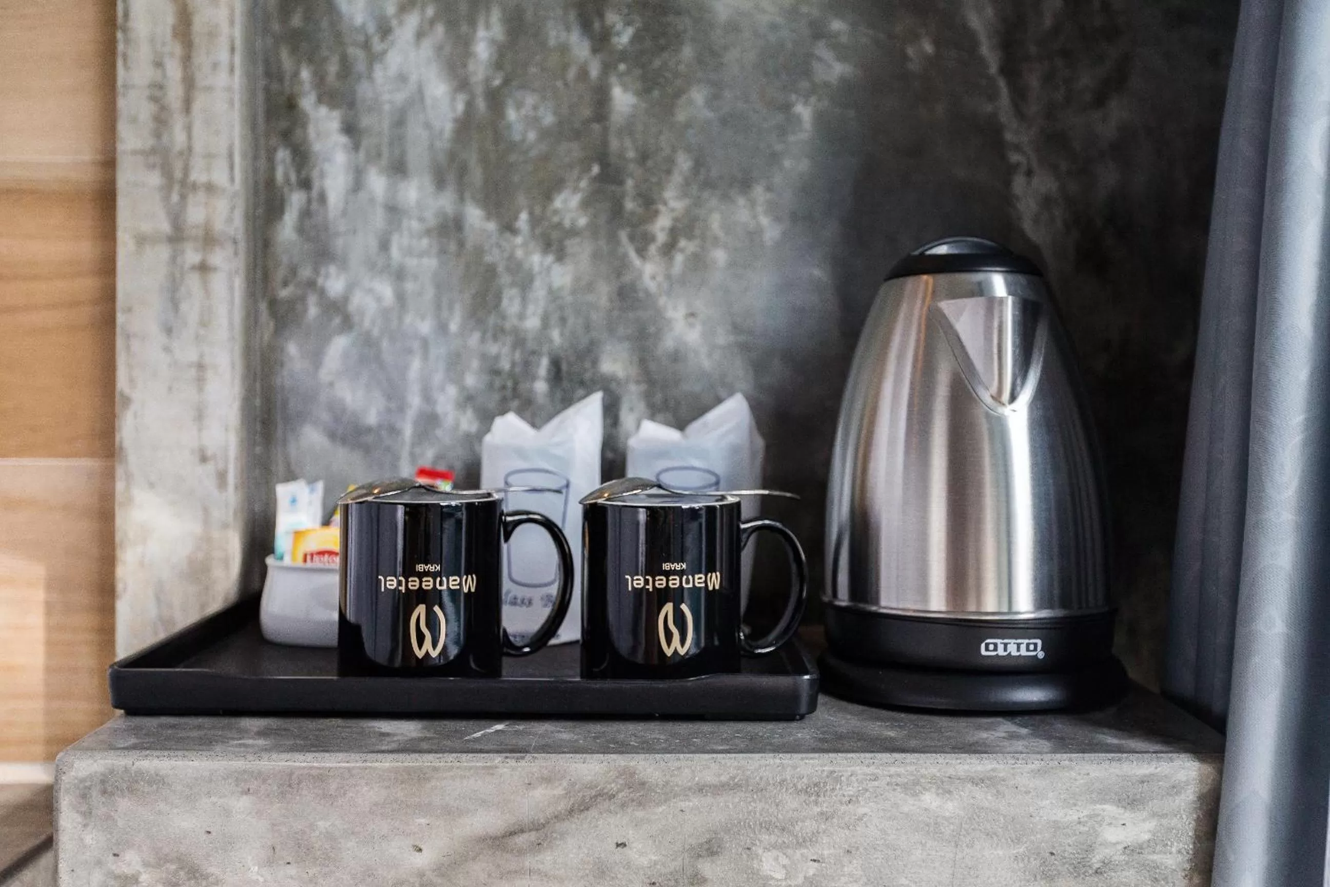 Kitchen or kitchenette in Maneetel Krabi Beachfront-SHA Plus