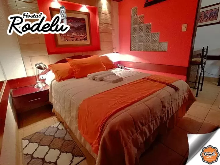 Bed in Hotel Rodelu