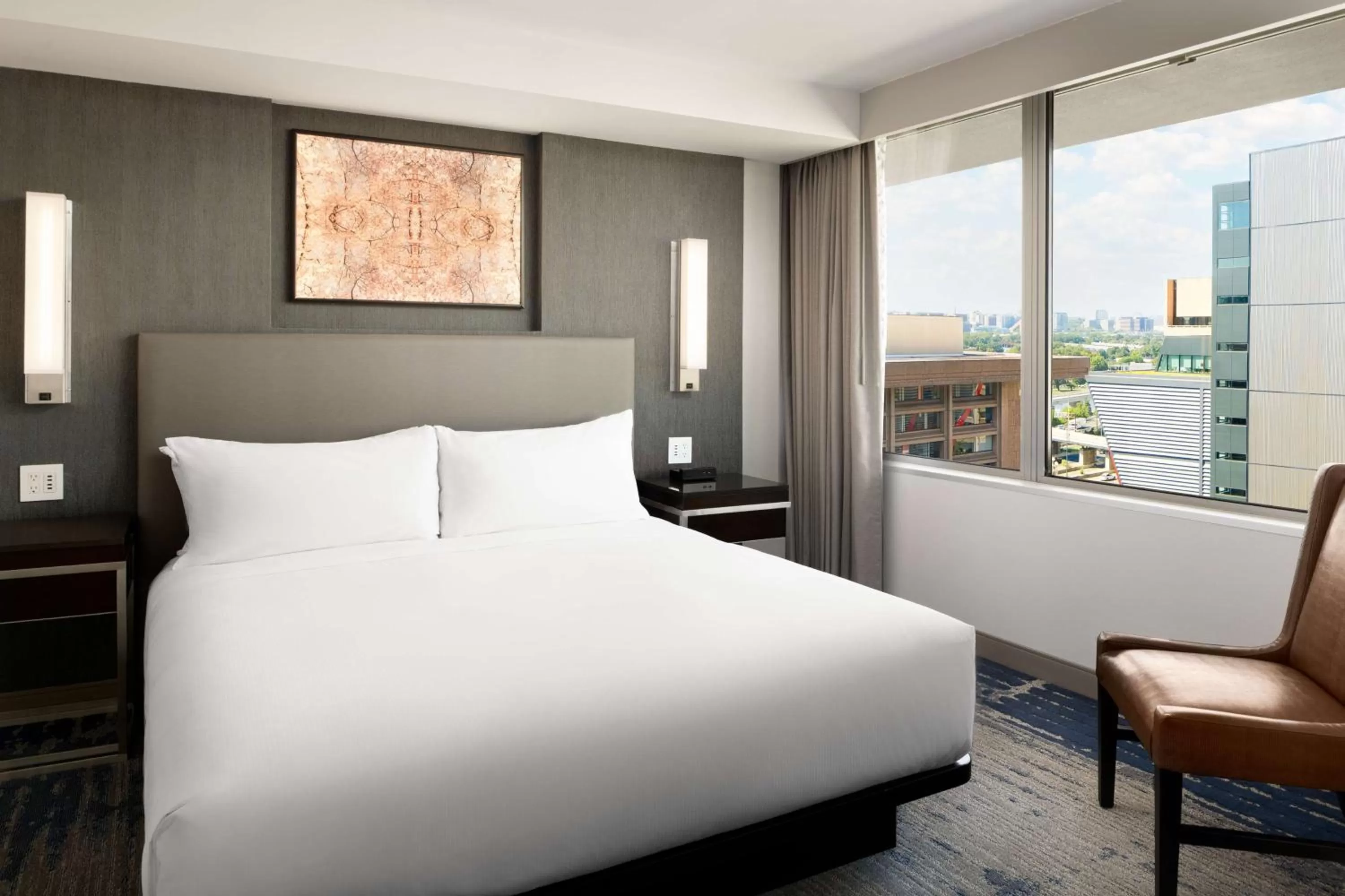 Bed in Hilton Washington DC National Mall The Wharf