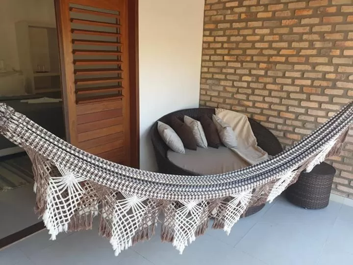Balcony/Terrace, Seating Area in Pousada Recanto da Praia