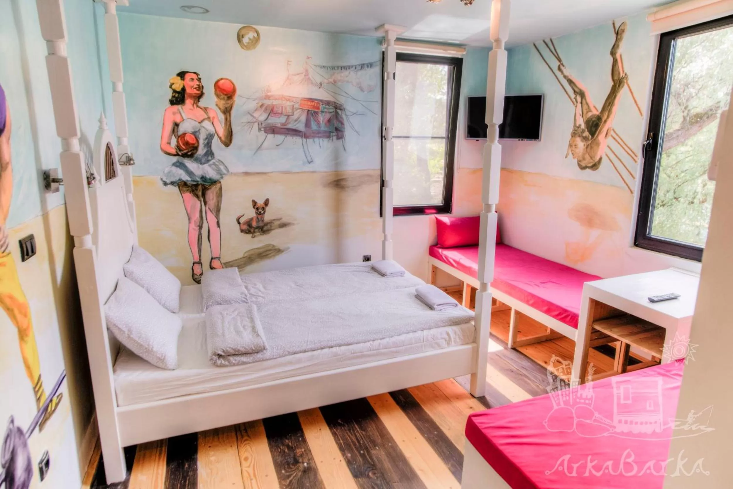 Spring, Seating Area in ArkaBarka 2- Floating Dream Rooms and Apartments