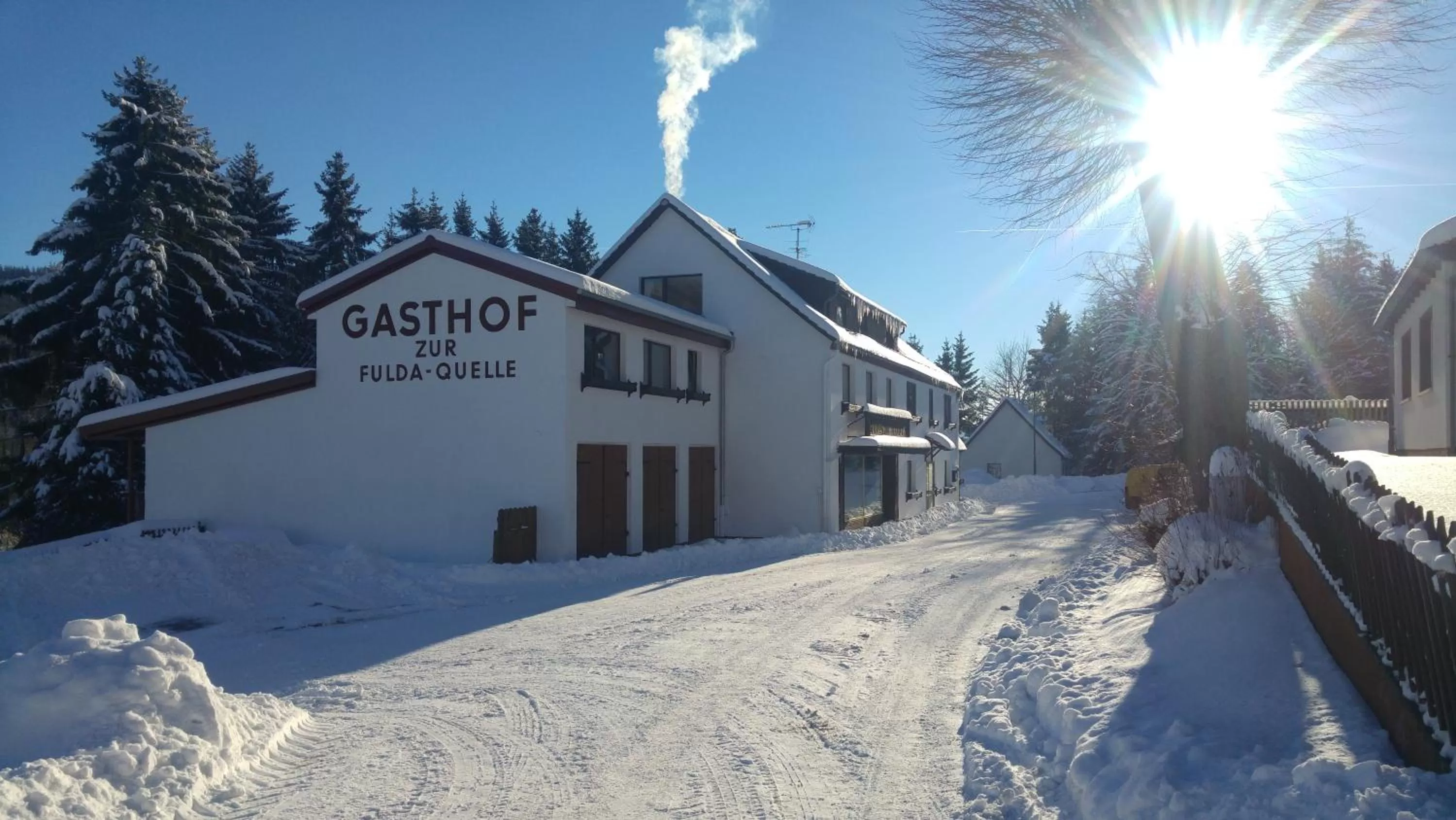 Property building in Hotel Berghof Wasserkuppe & Gästehaus Fuldaquelle