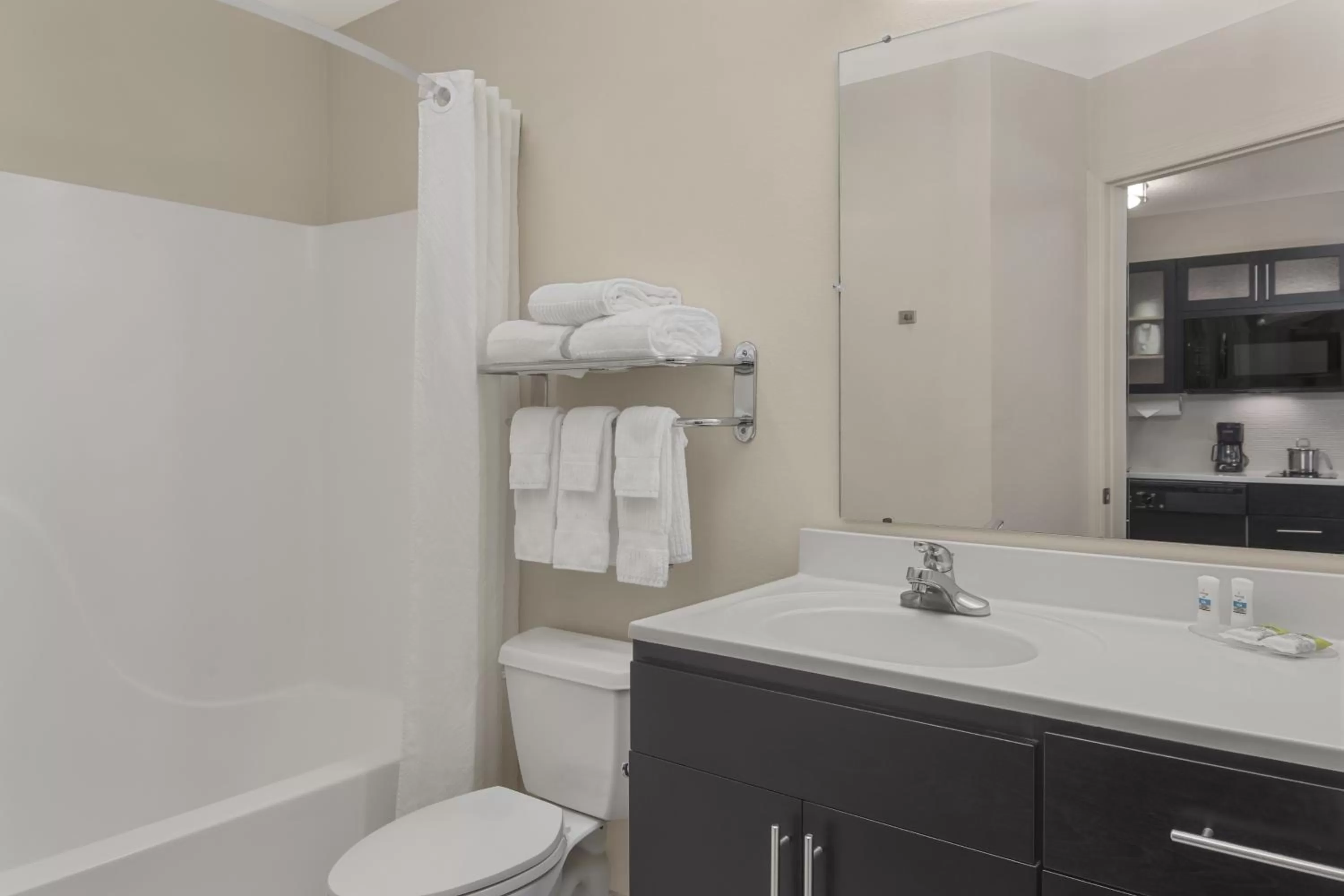 Shower in Candlewood Suites Raleigh Crabtree by IHG