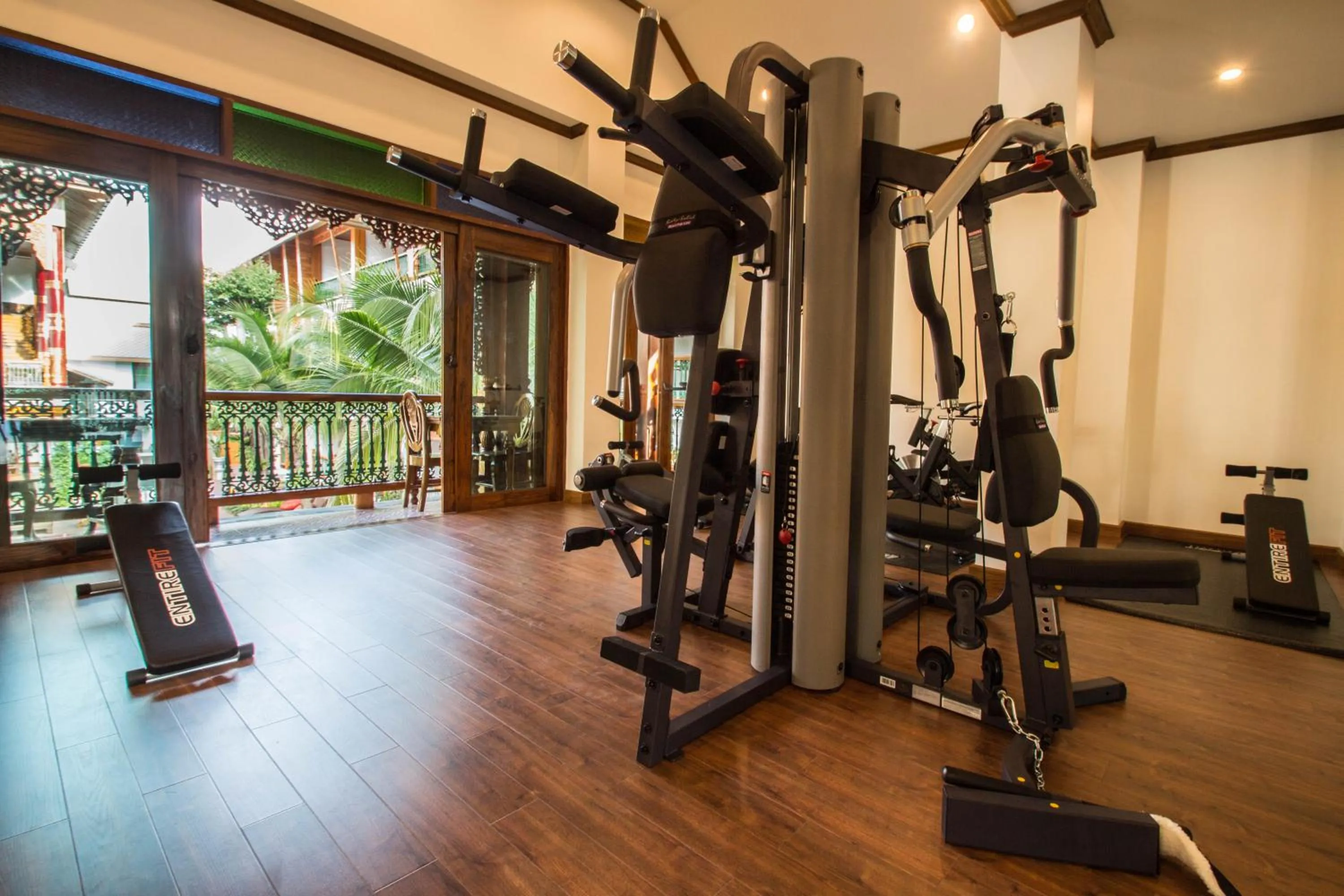 Fitness centre/facilities in Pingviman Hotel