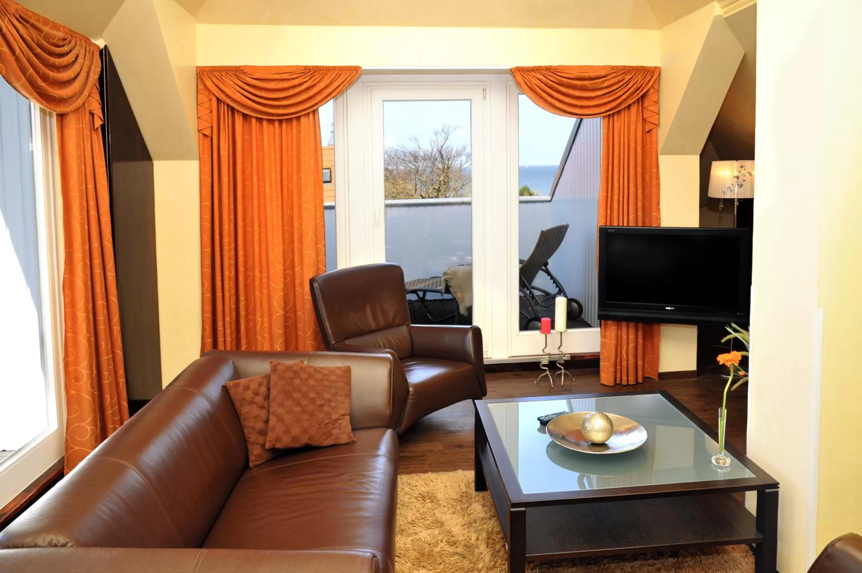 TV and multimedia, Seating Area in Villa Astoria - Suiten am Meer