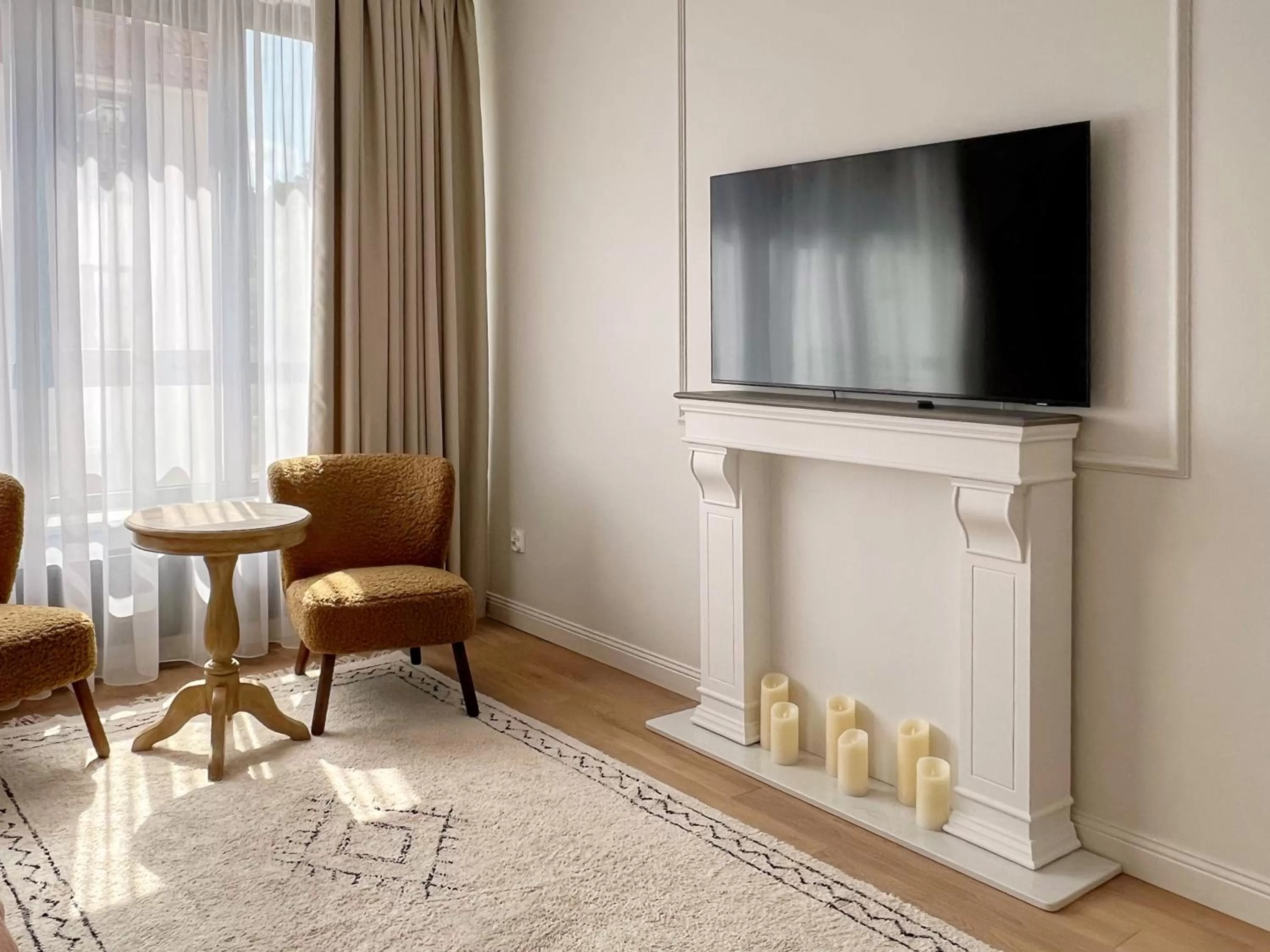 Communal lounge/ TV room in Kurkowa Apartments