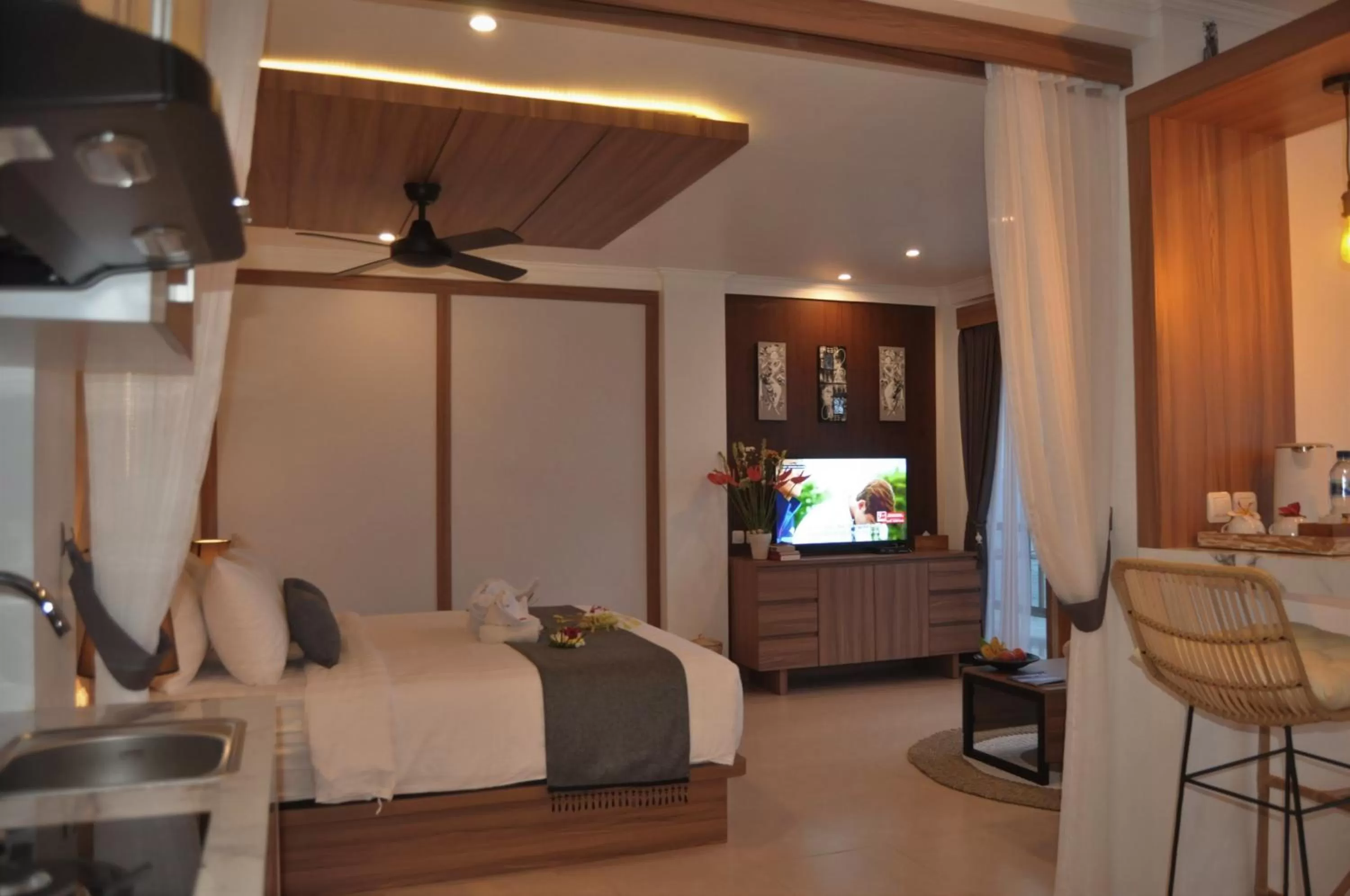 TV and multimedia, Bed in SUITE OCEAN BLUE