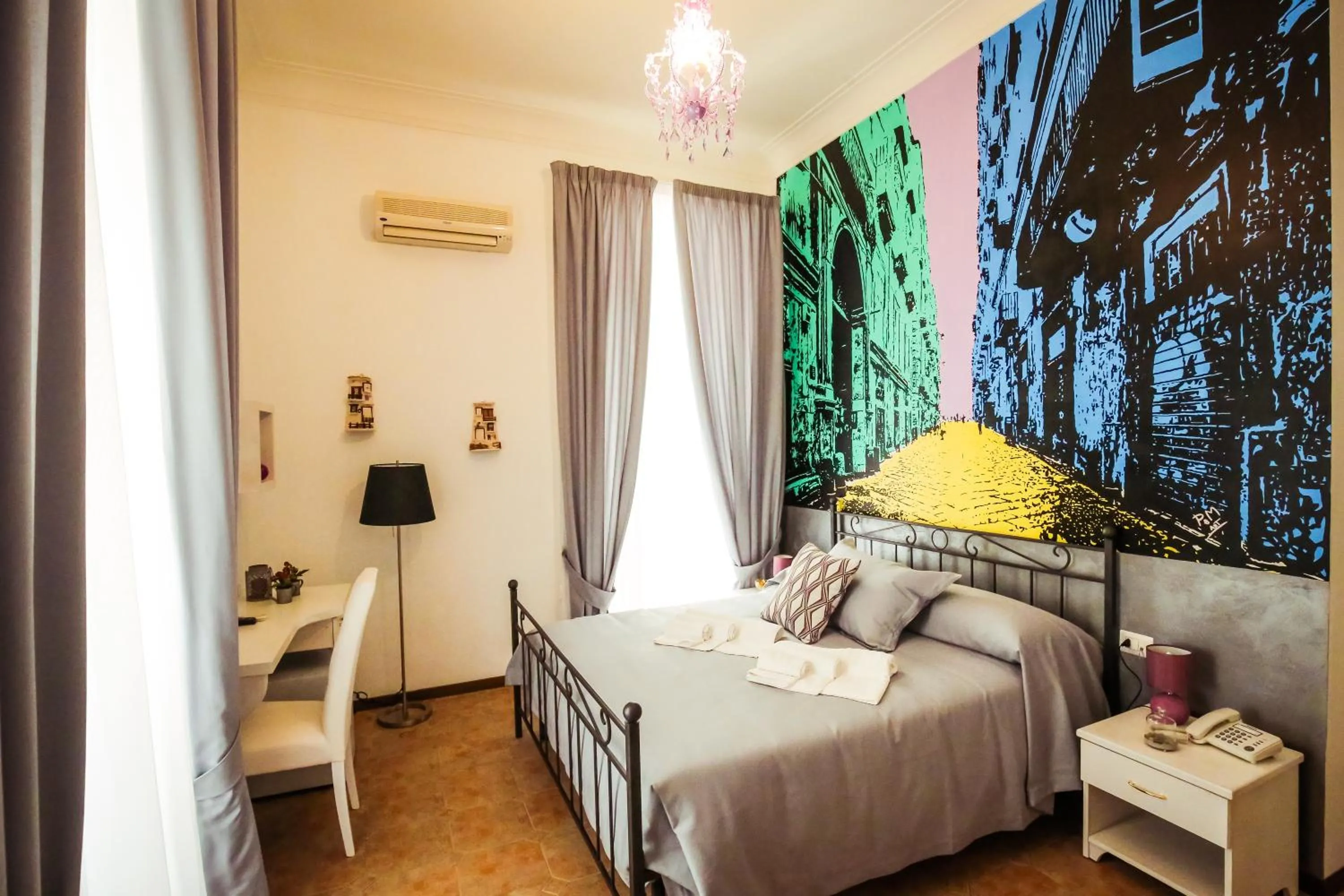 Bed in NapoliMia Boutique Hotel