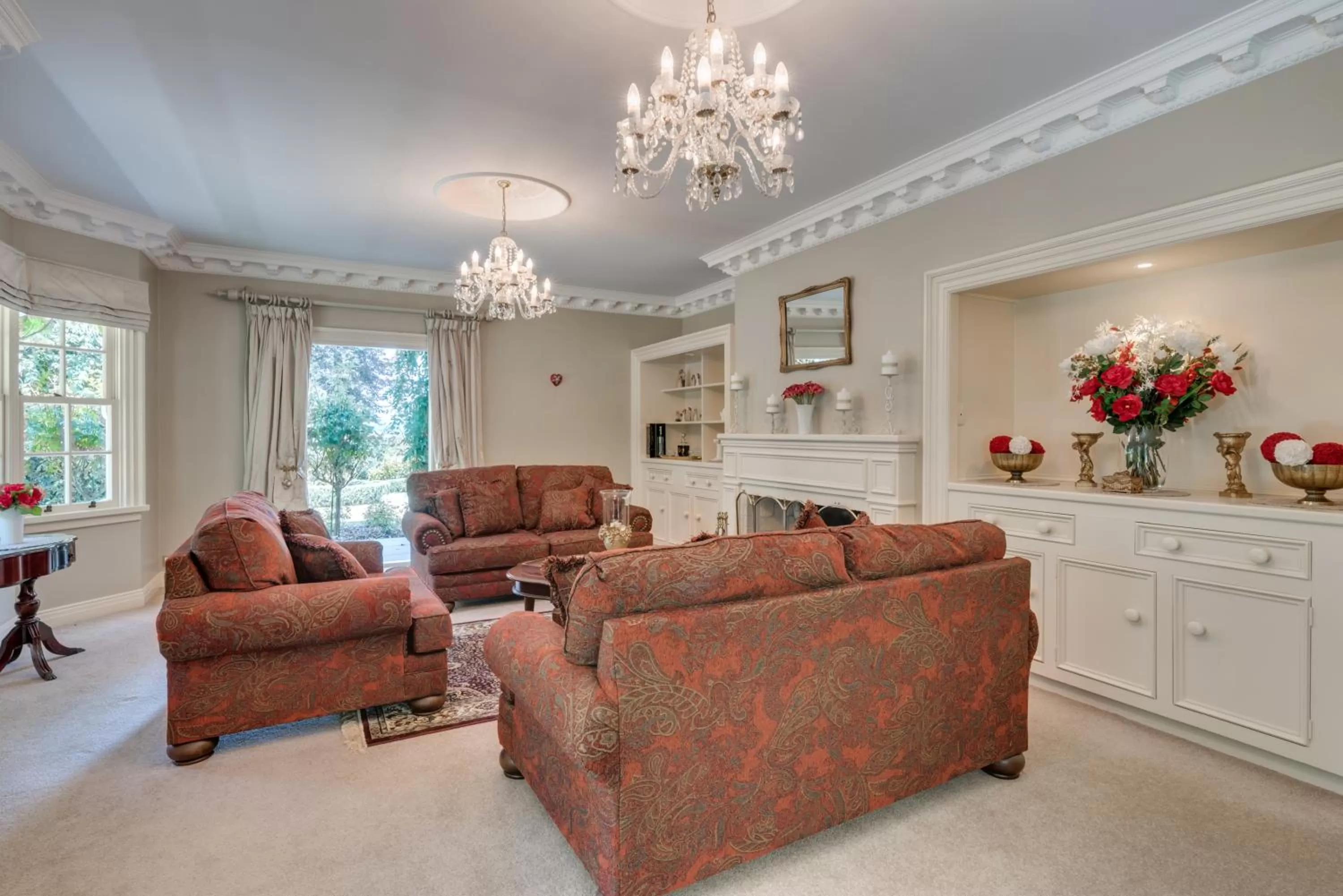 Living room in Bellevue Boutique Lodge