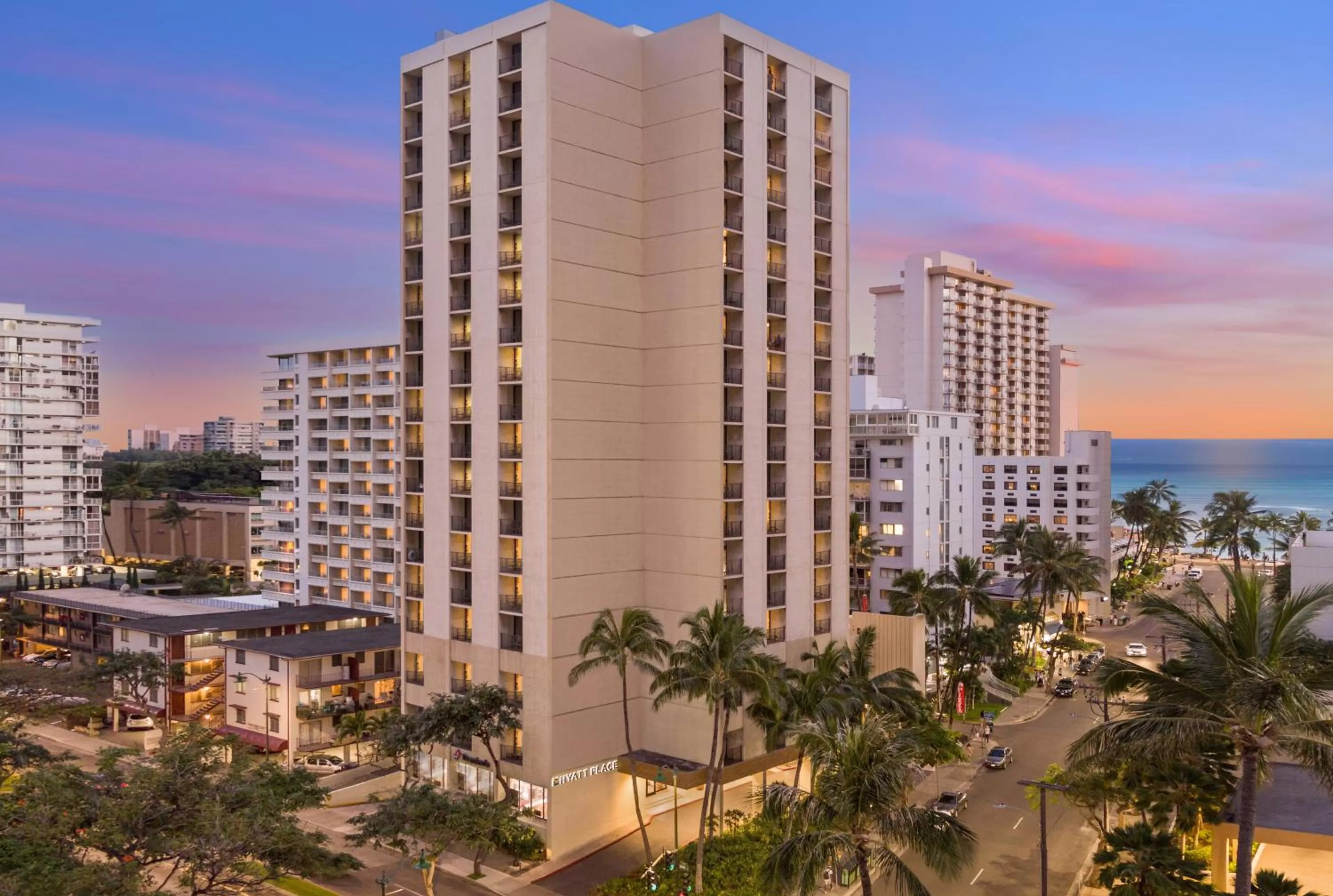 Property building in Hyatt Place Waikiki Beach