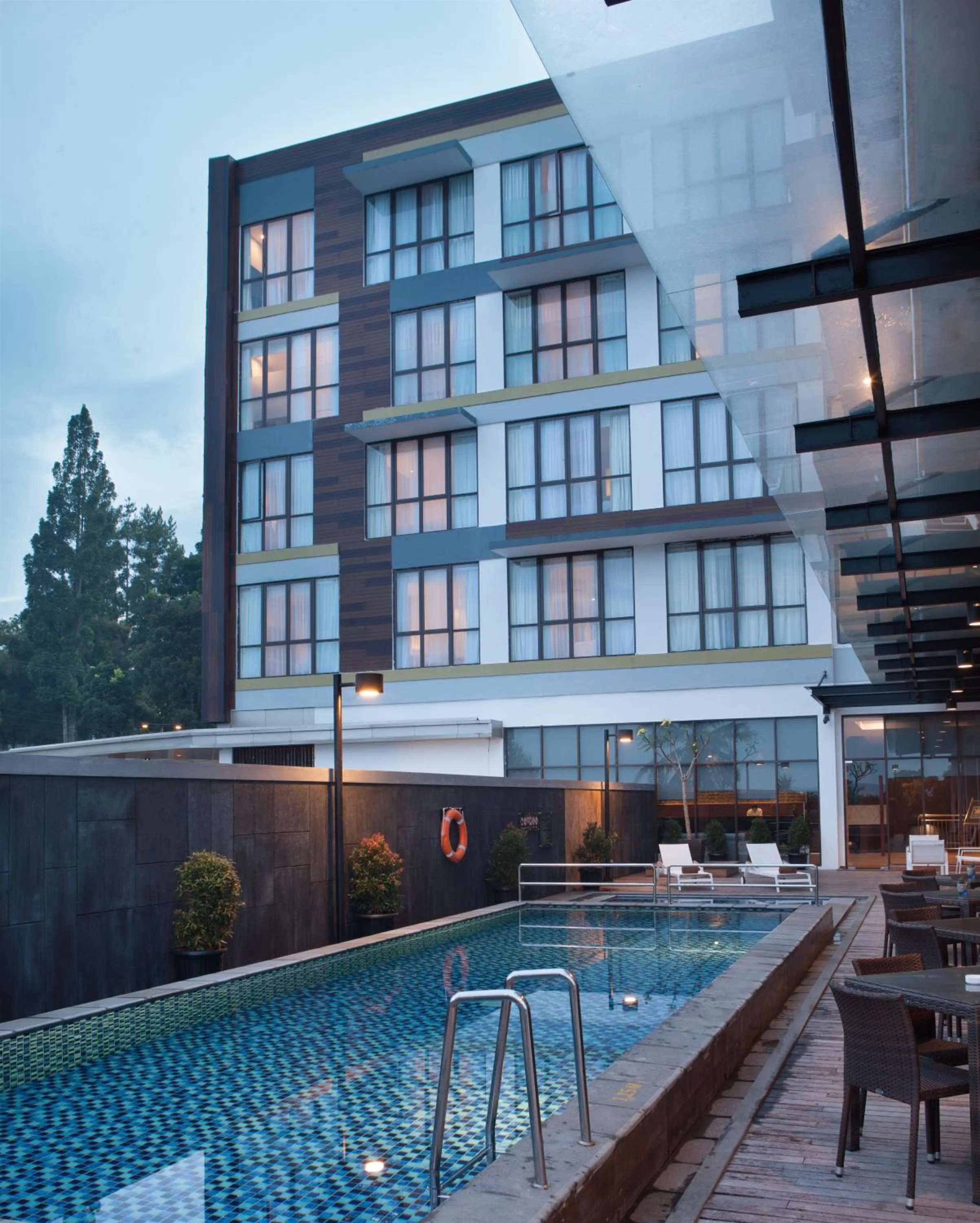 Property building, Swimming Pool in Hotel Santika Sukabumi