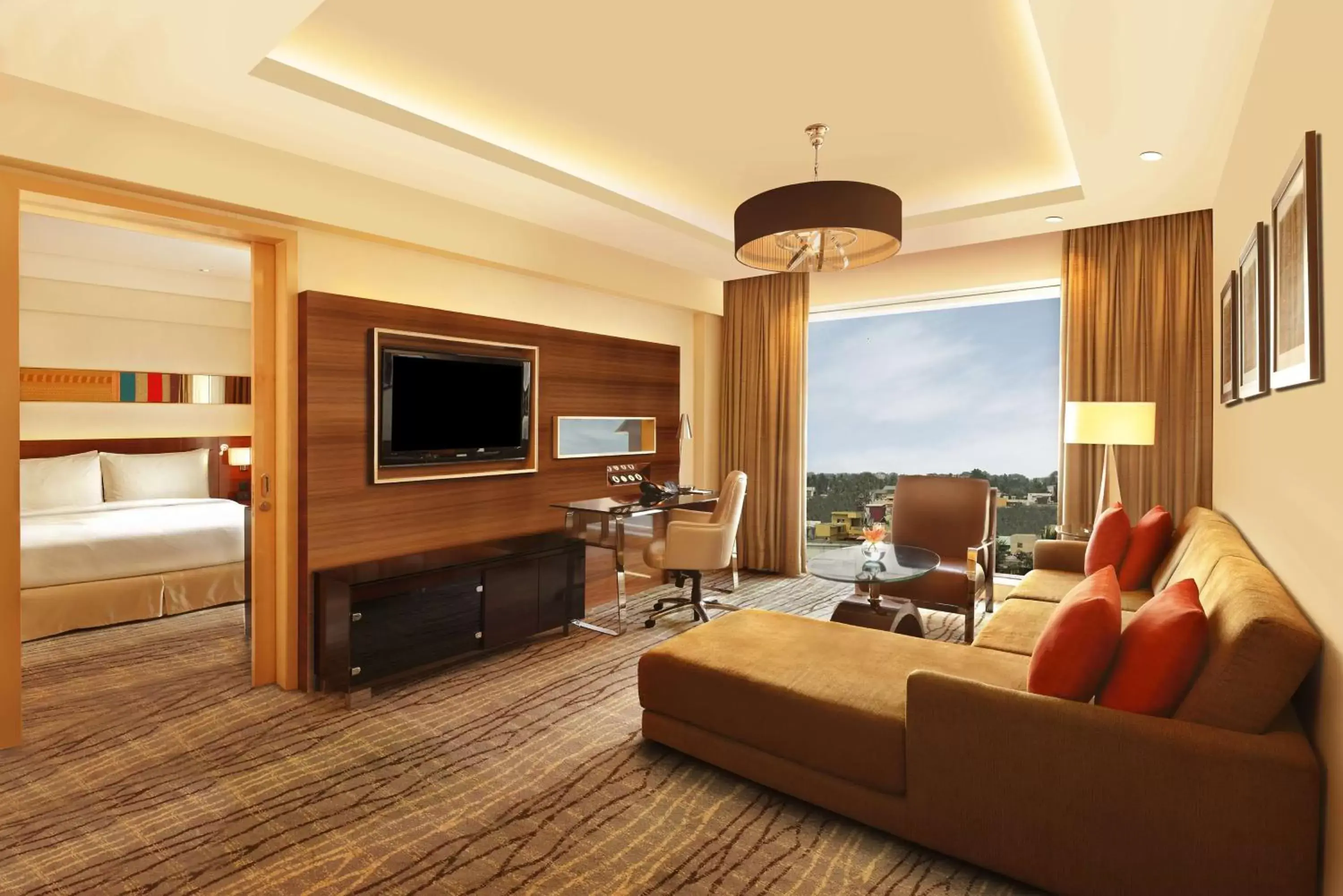 Deluxe King Suite - Lounge Access in Hilton Chennai Deluxe King Suite - Lounge Access in Hilton Chennai