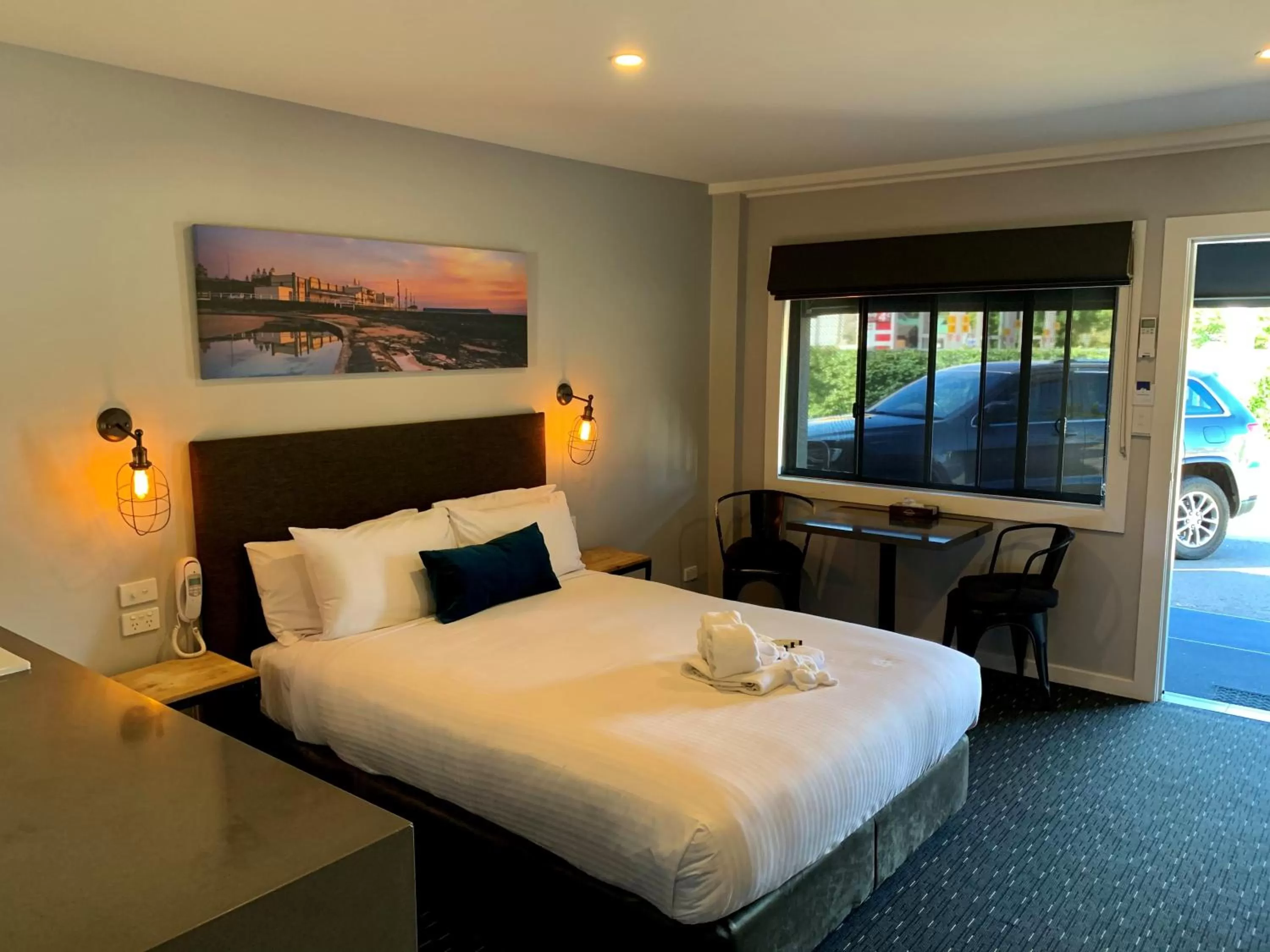 Bed in Merewether Motel