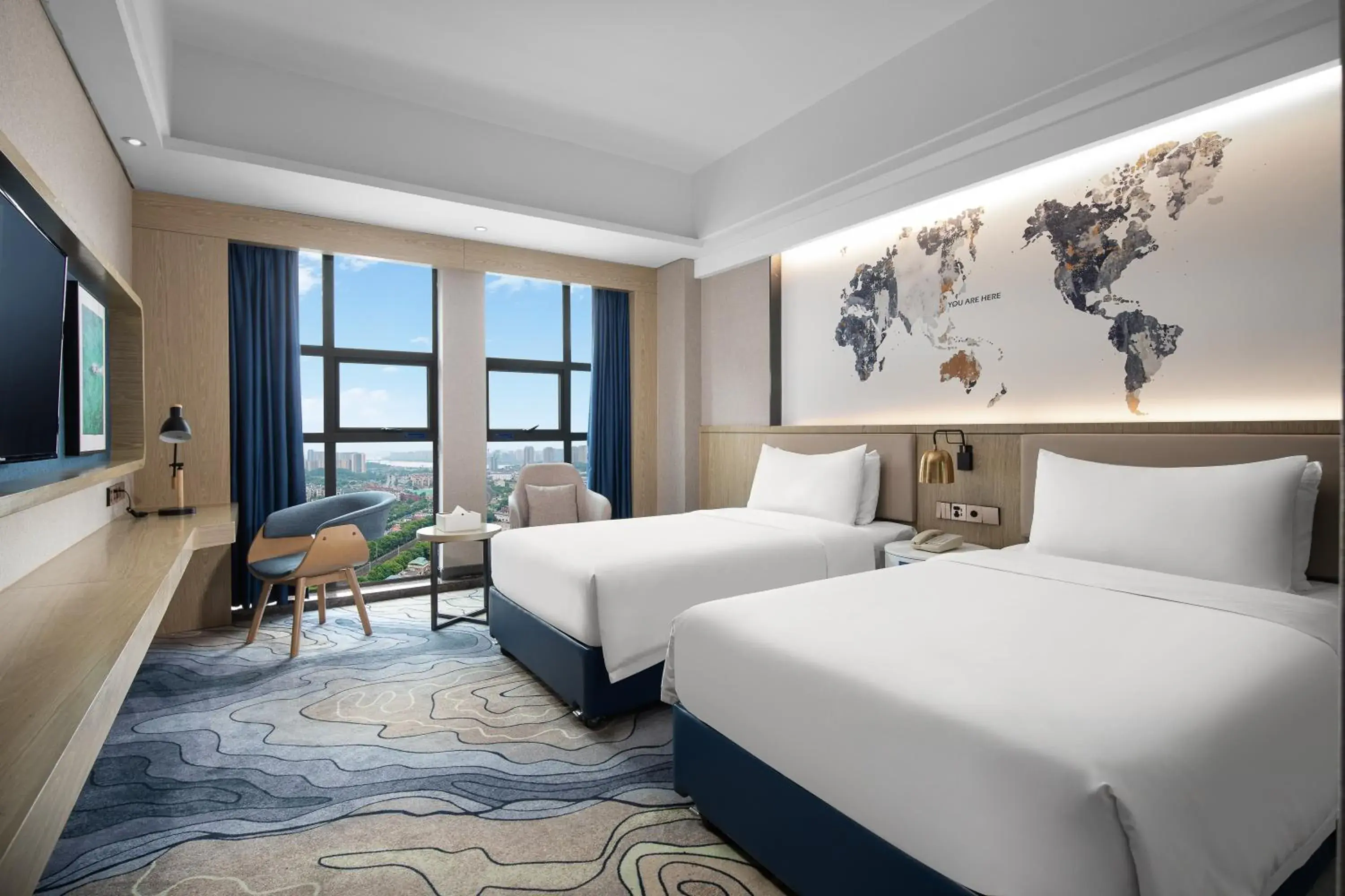 Superior Twin Room in Ramada by Wyndham Changsha Tianxin Superior Twin Room in Ramada by Wyndham Changsha Tianxin