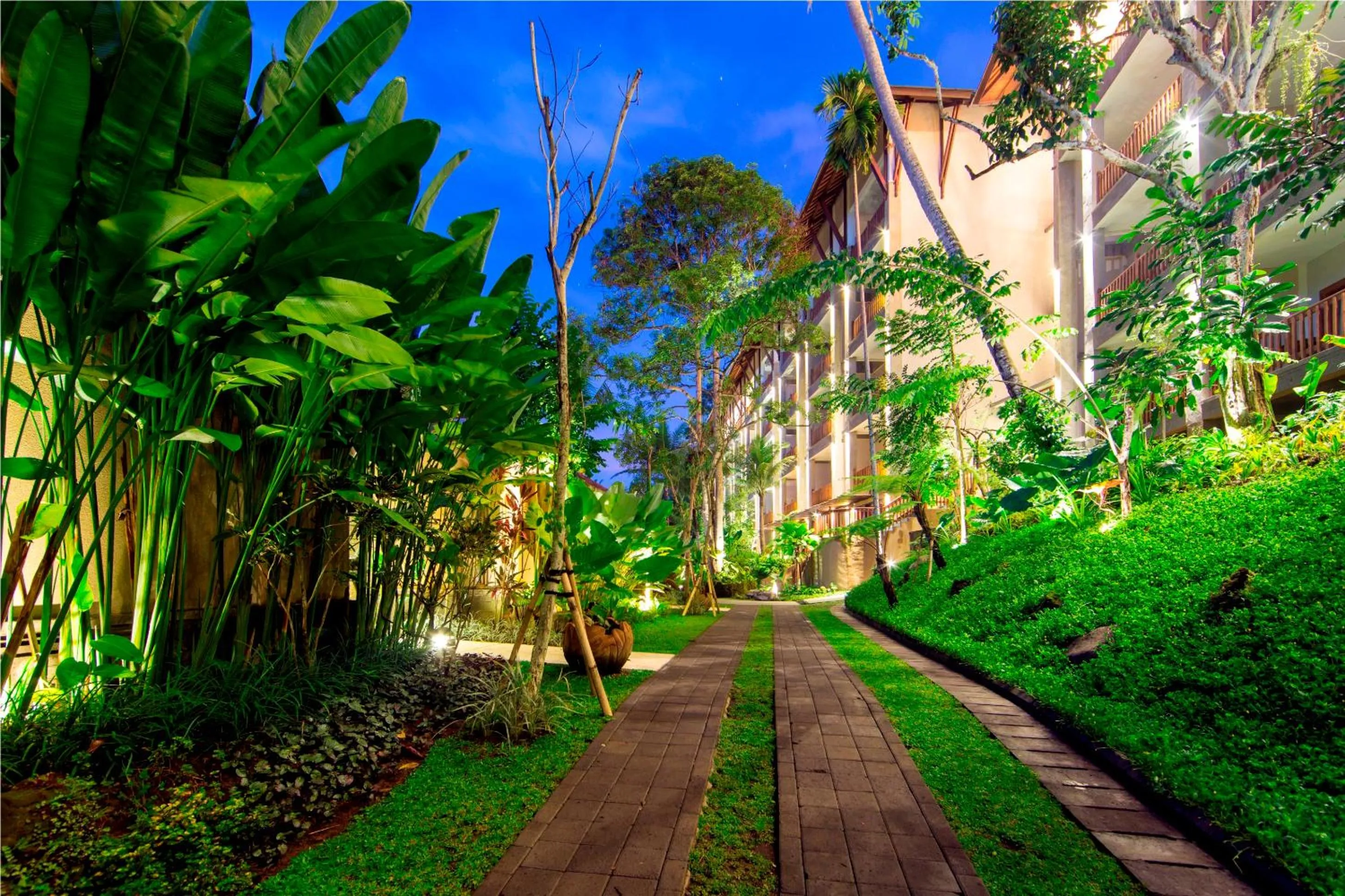Quiet street view in The Lokha Ubud Resort, Villas & SPA
