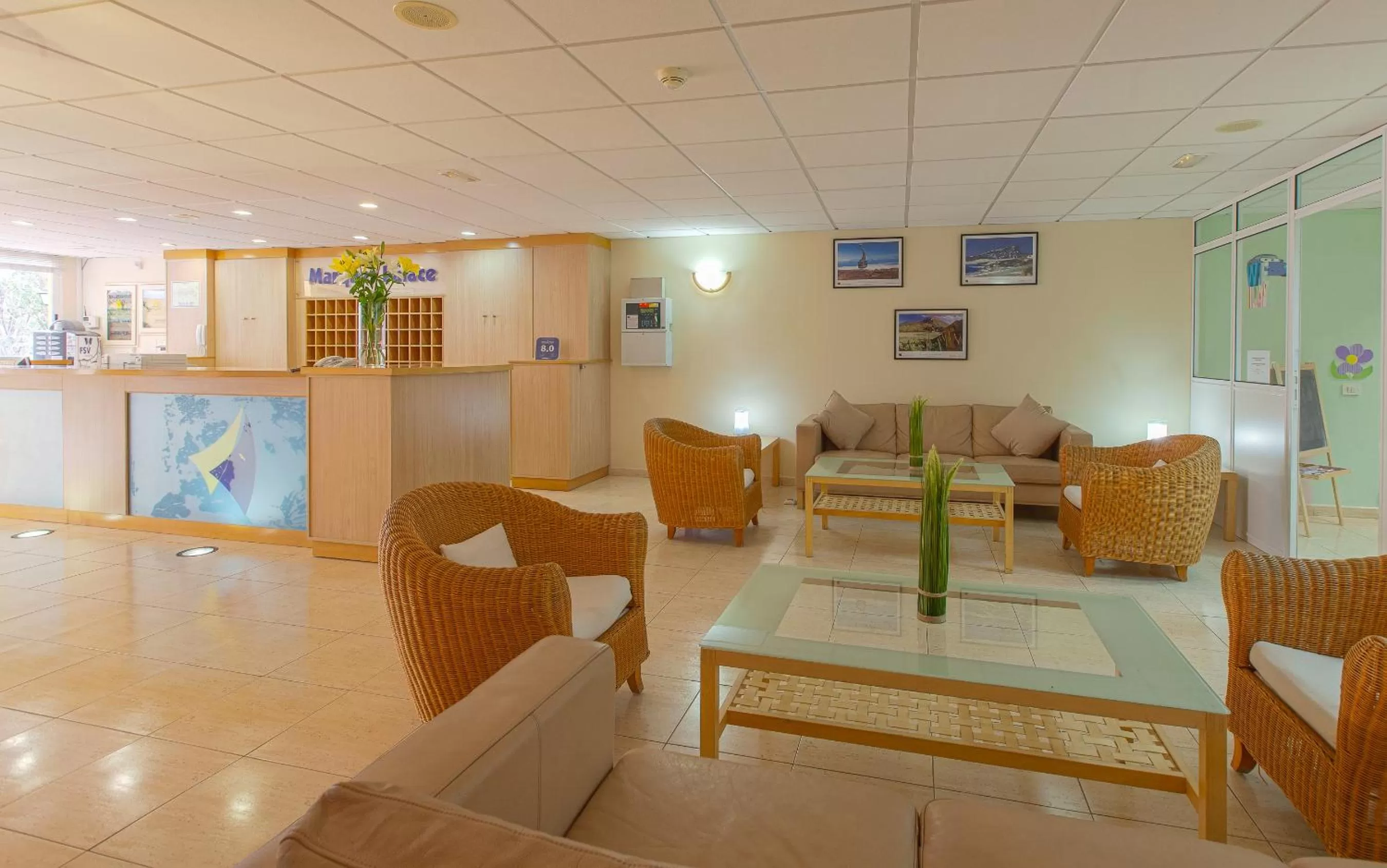 Lobby or reception in El Marques Palace by Intercorp Group