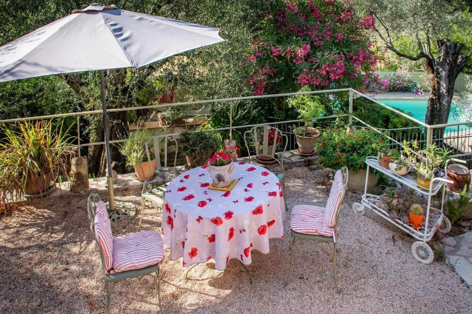 Dining area in Le Clos des Oliviers 188 chemin du Hameau des Bourges 06650 Le Rouret