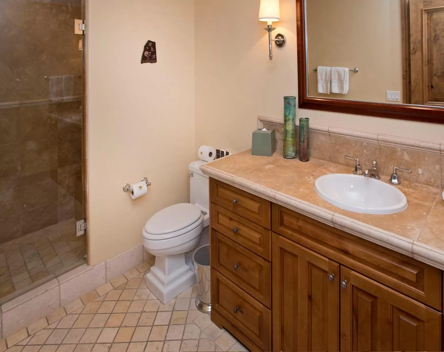 Bathroom in The Arrabelle at Vail Square, a RockResort, by Vail Resorts