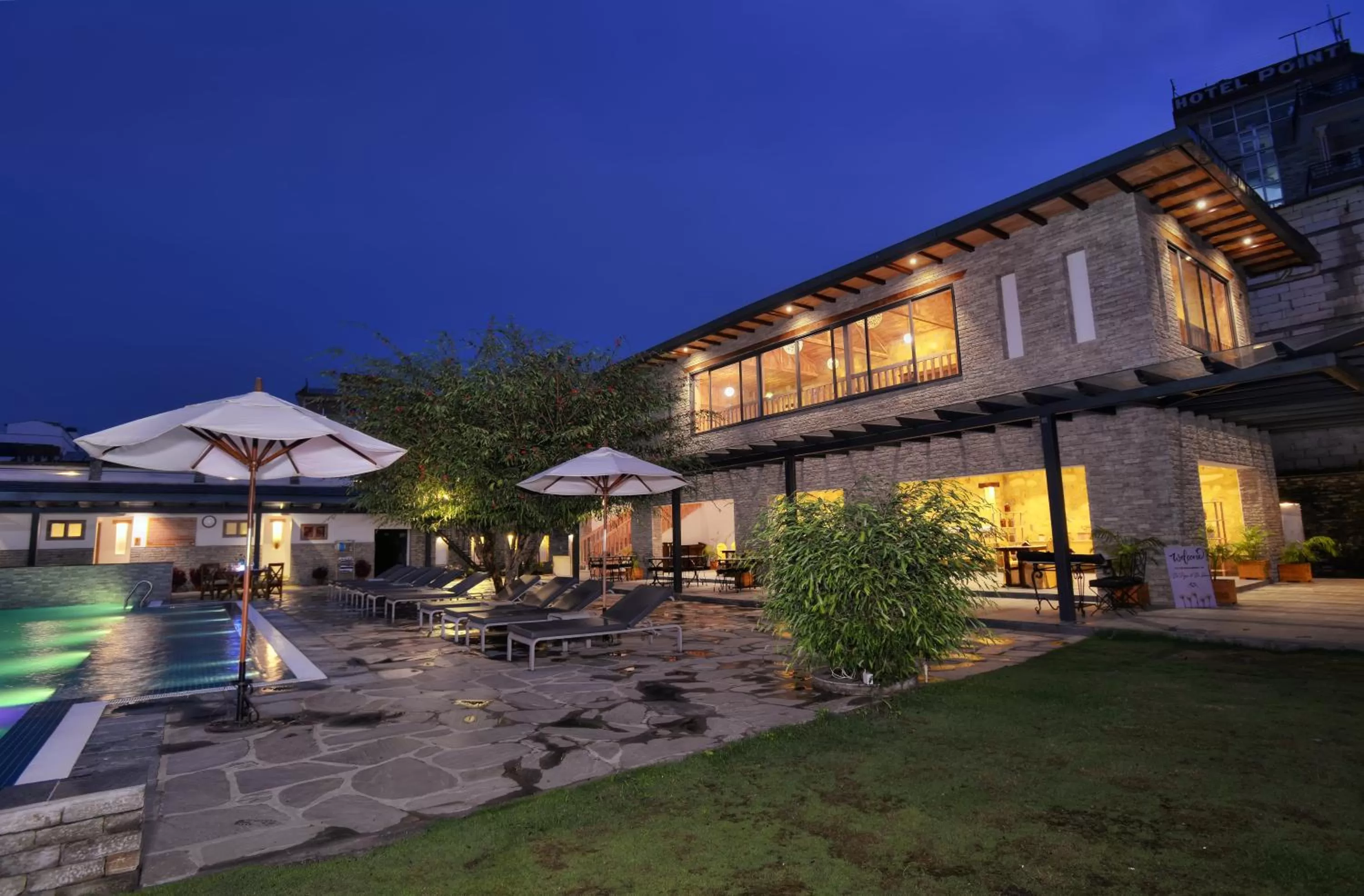 Swimming pool in Hotel Barahi Pokhara