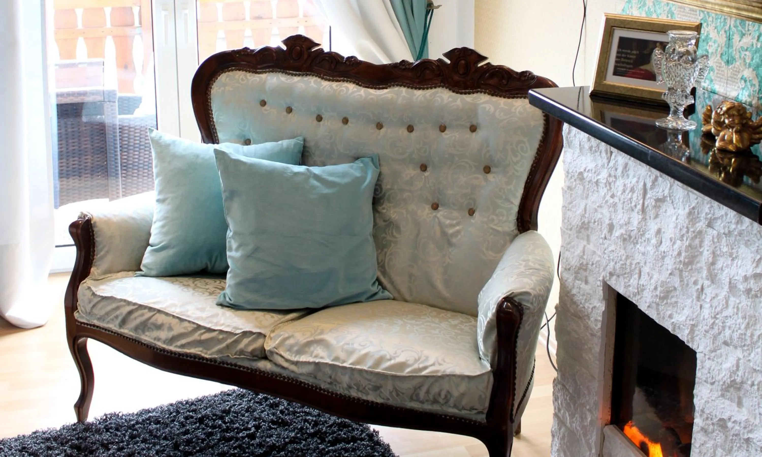 Seating area in Gästehaus Gebauer