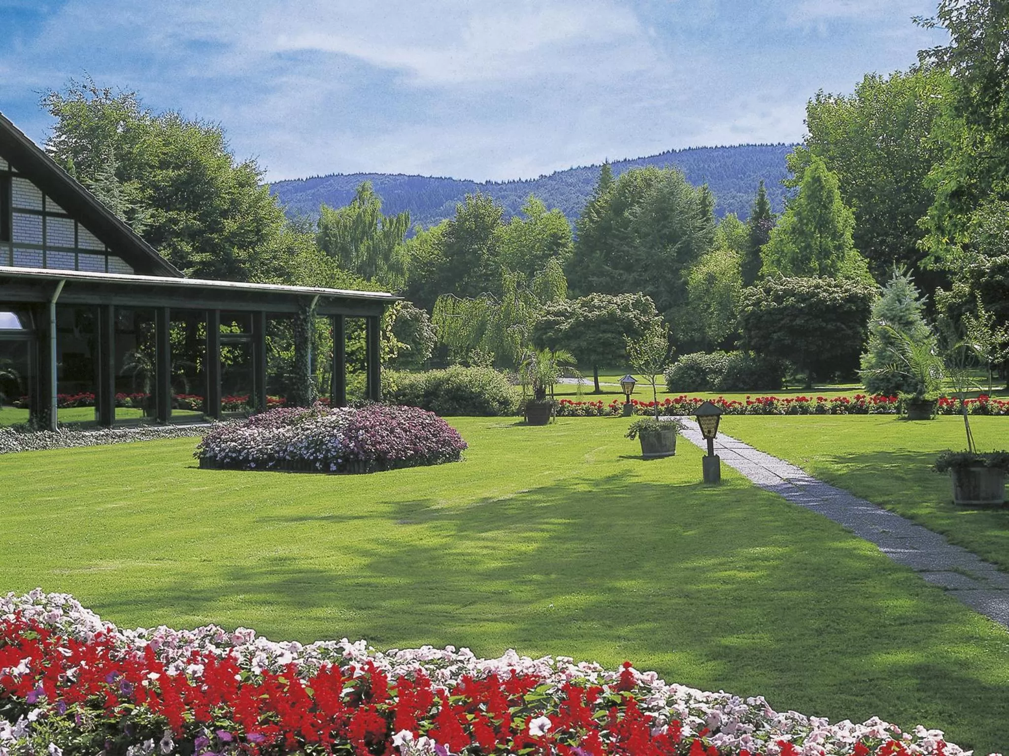 Garden view in Kurhaus Pivittskrug