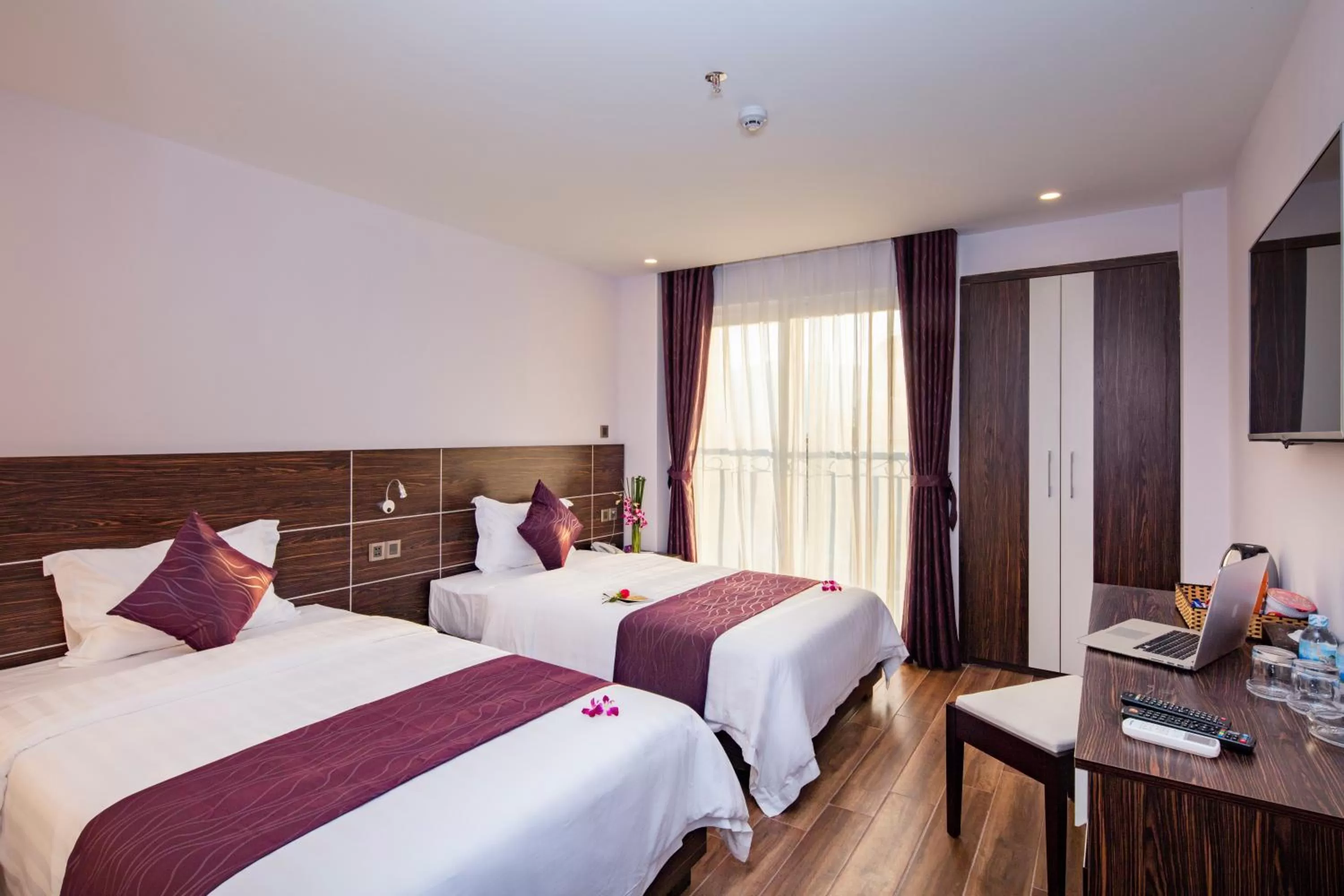 Bed in Balcony Nha Trang Hotel