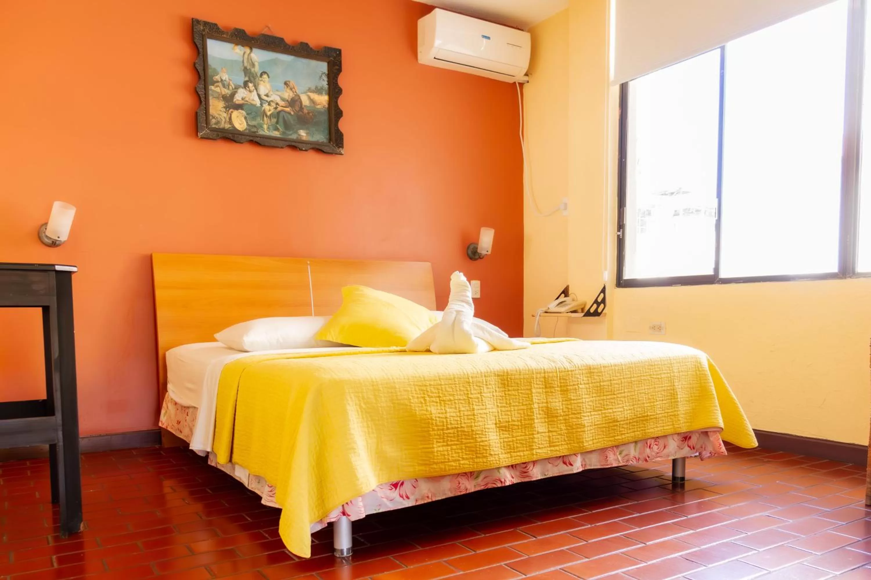 Bed in Hostal Antares