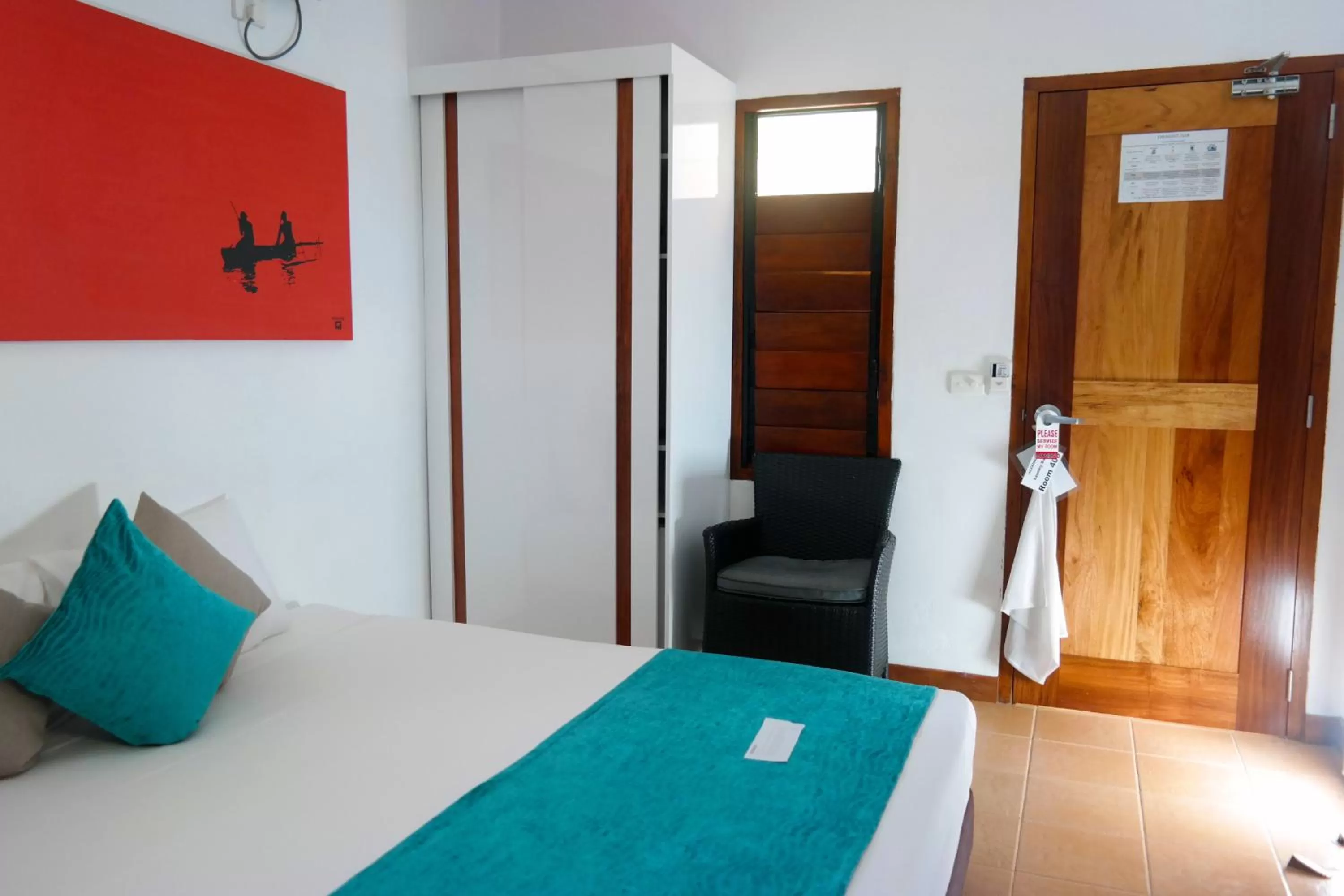 Bedroom in Moorings Hotel