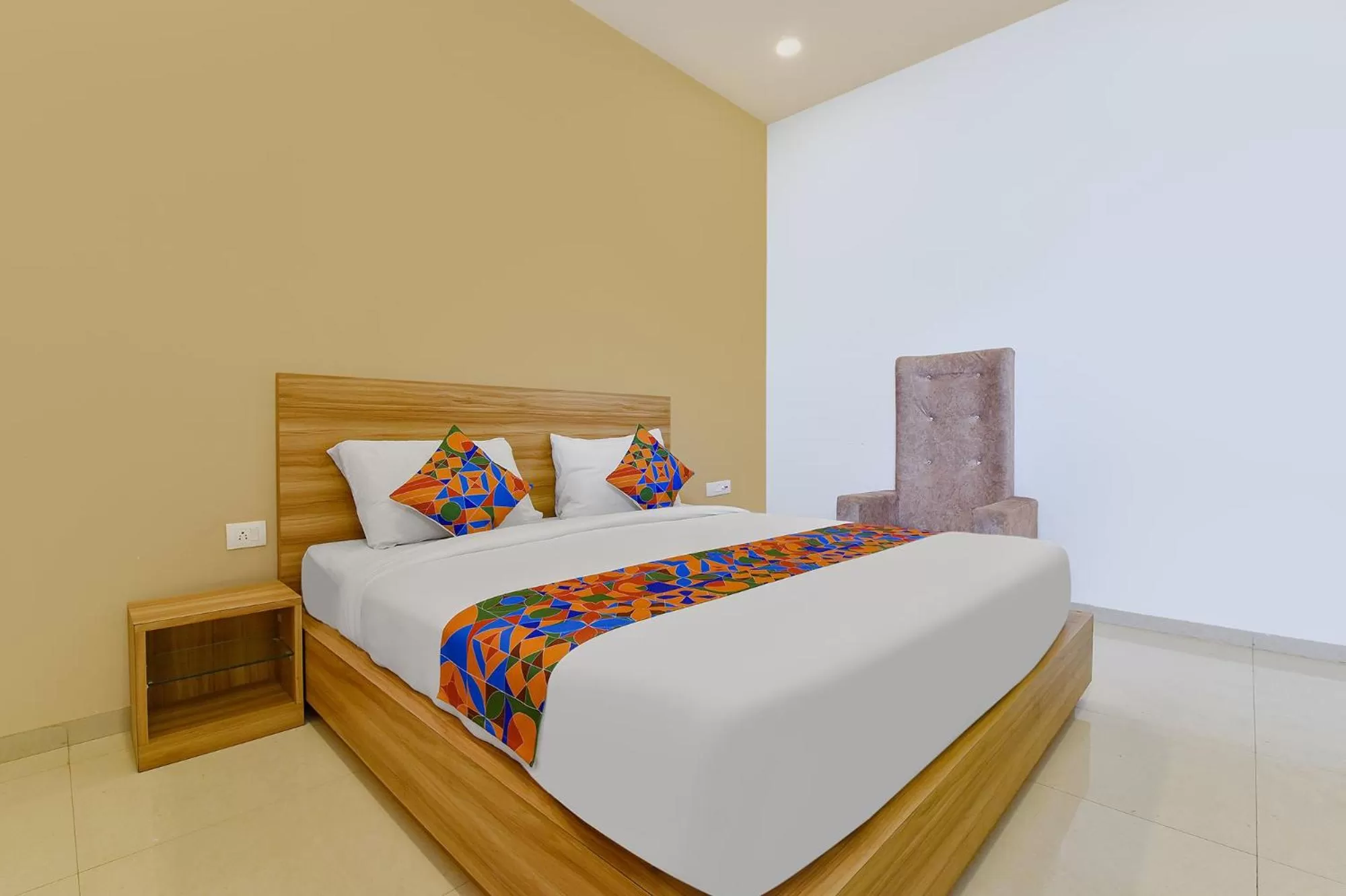 Bed in FabHotel Prime Oxus