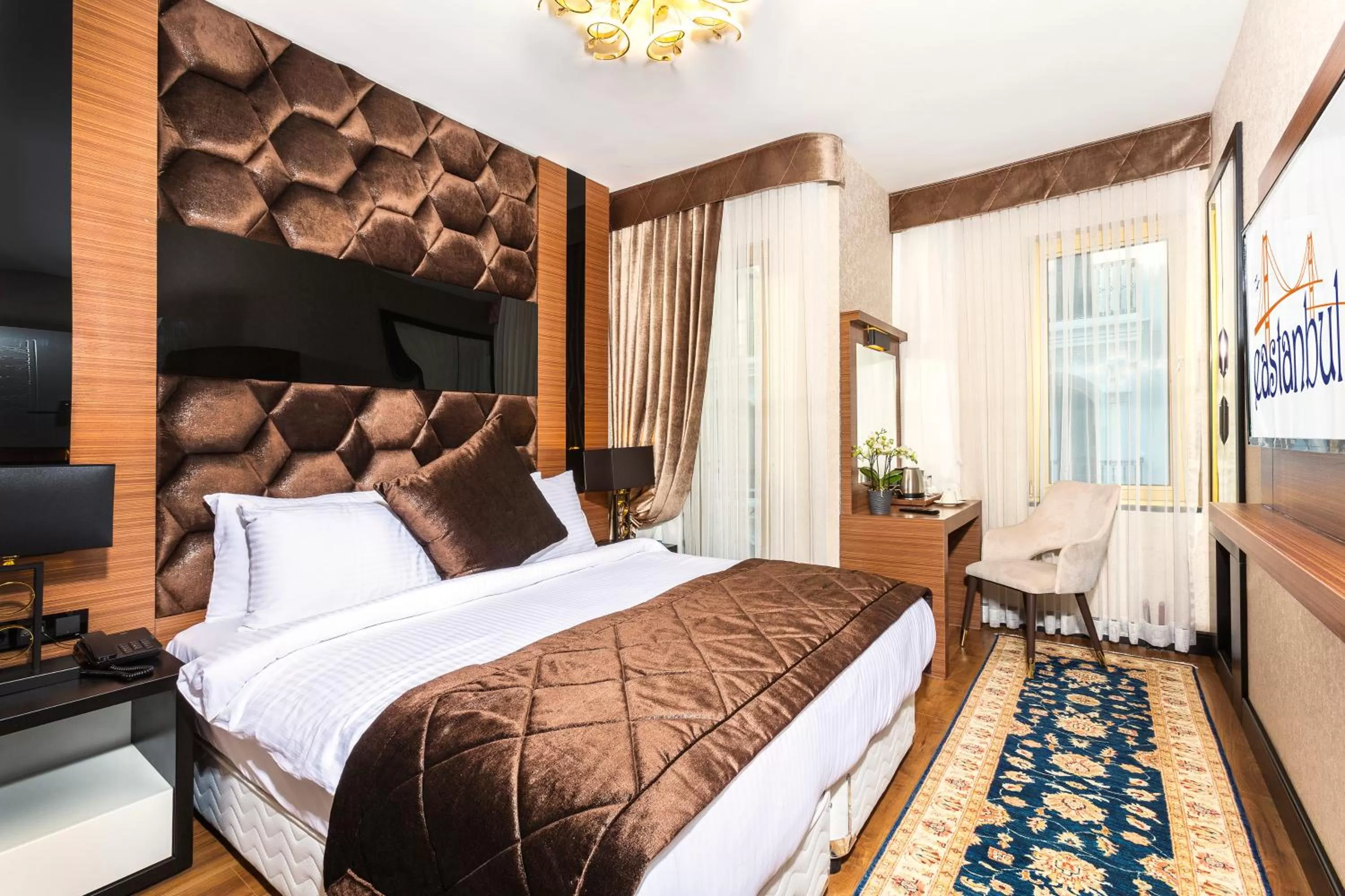 Bed in Eastanbul Suites