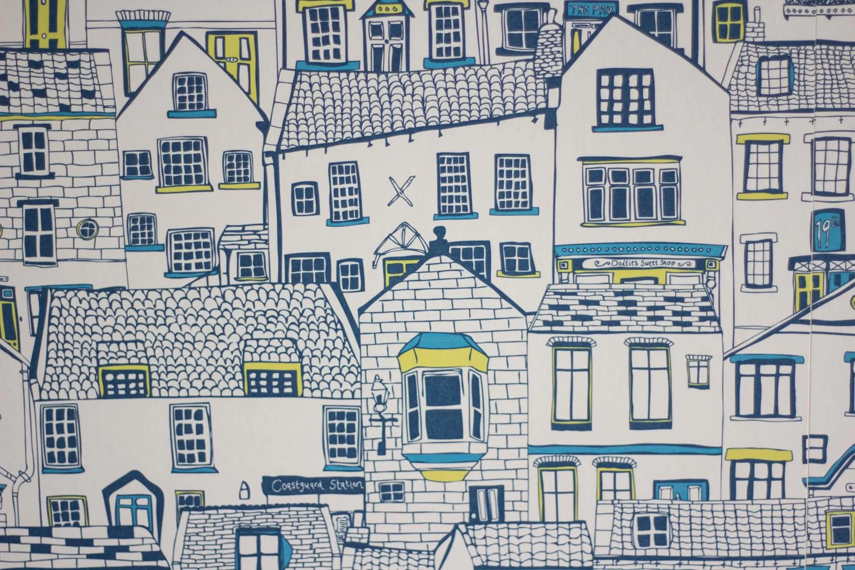 Decorative detail, Floor Plan in The White Lodge Hotel