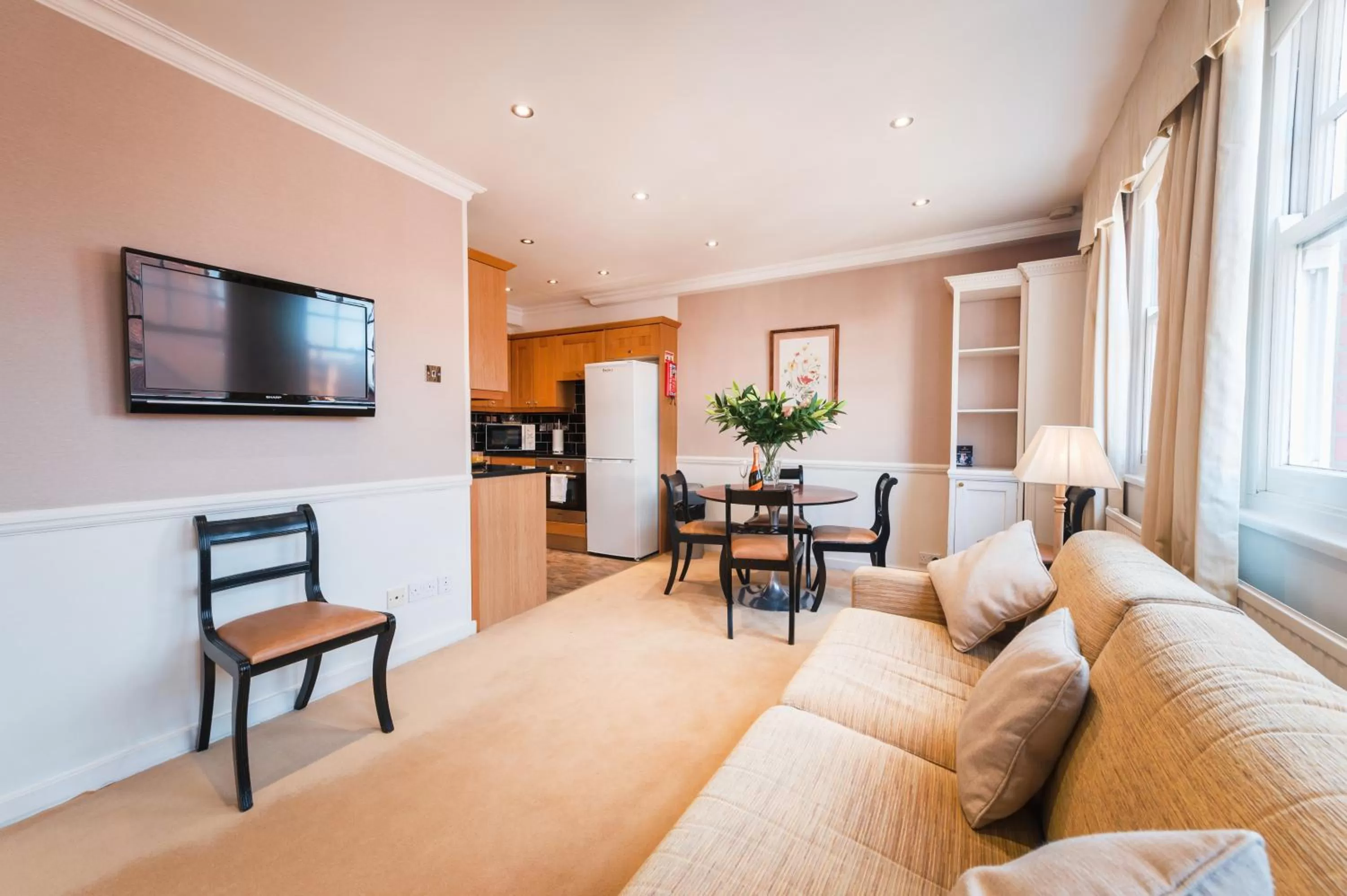 Living room in No1 The Mansions By Mansley