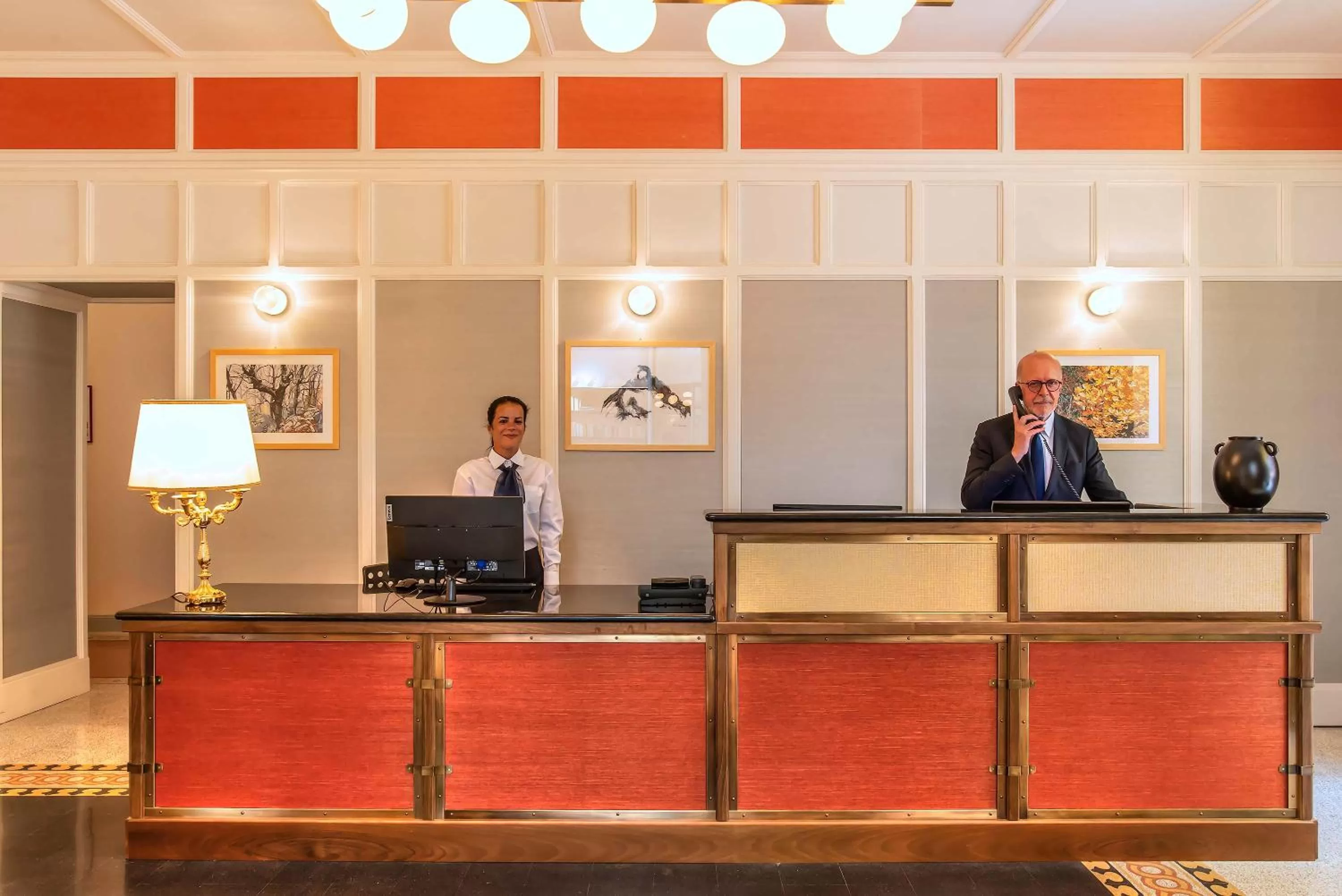 Lobby or reception in Albergo Etico Roma